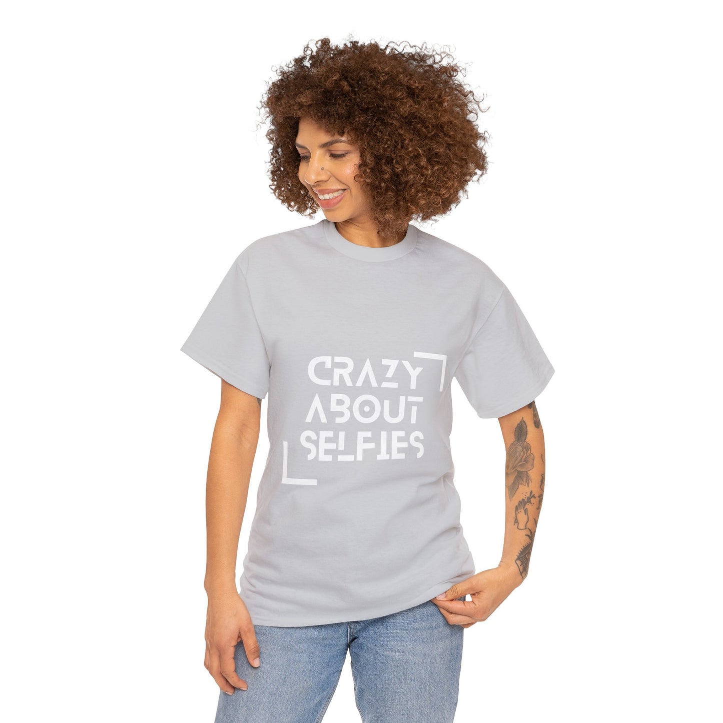 Crazy About Selfies Heavy Cotton Tee