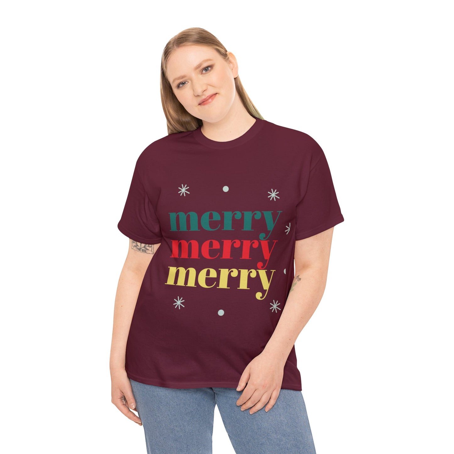 Merry Merry Christmas Cotton Tee