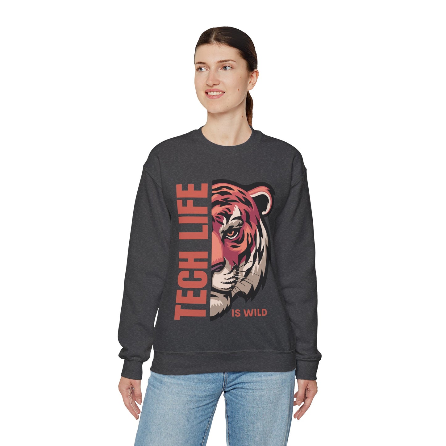 Tech Life is Wild Crewneck Sweatshirt