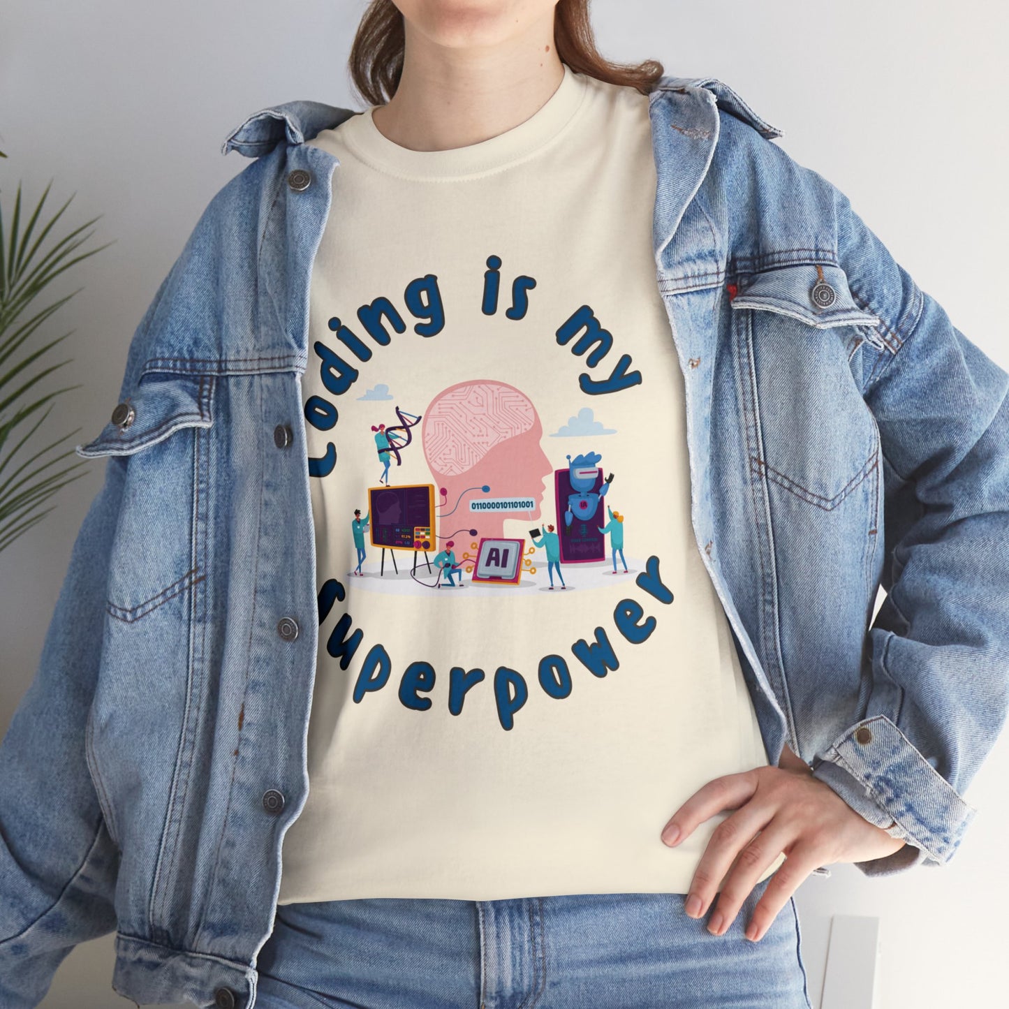 My SuperPower Is Coding Cotton Tee