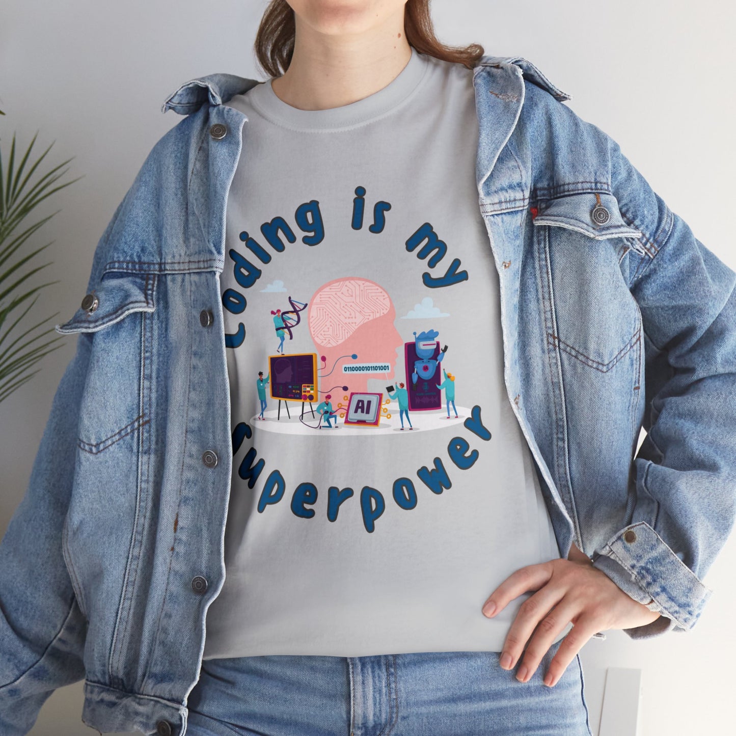 My SuperPower Is Coding Cotton Tee