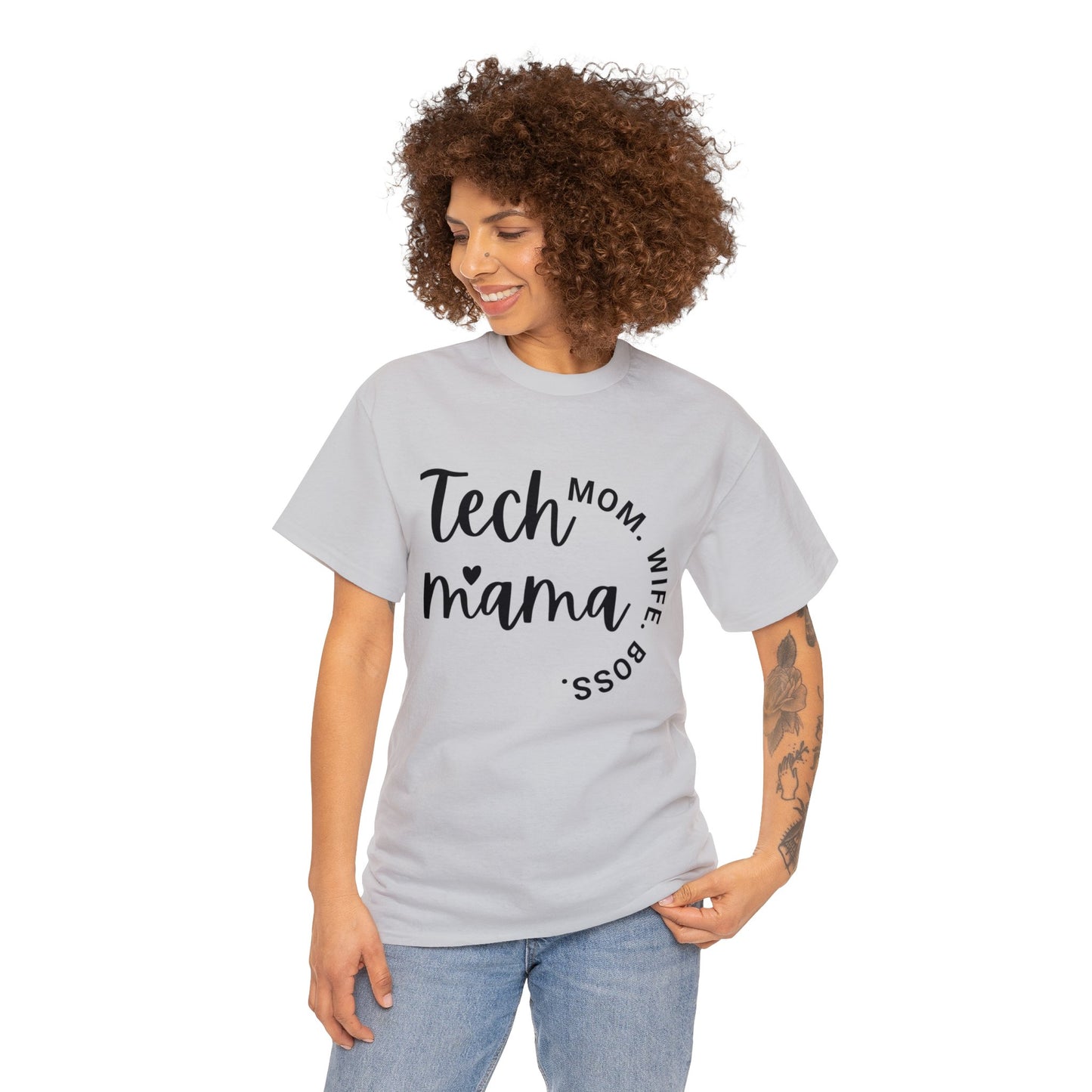 Tech Mama Boss Wife Cotton Tee