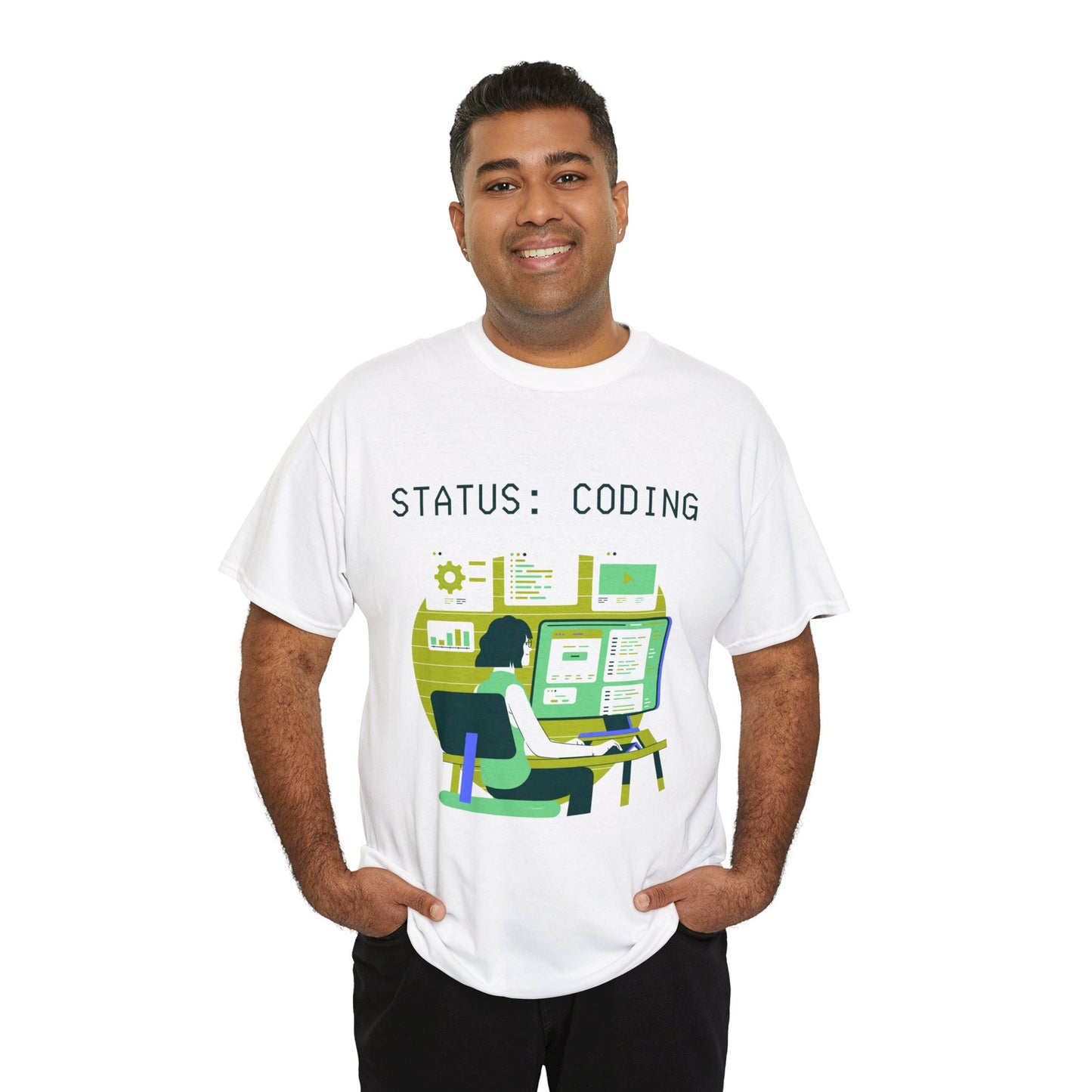 Status Coding Unisex Heavy Cotton Tee