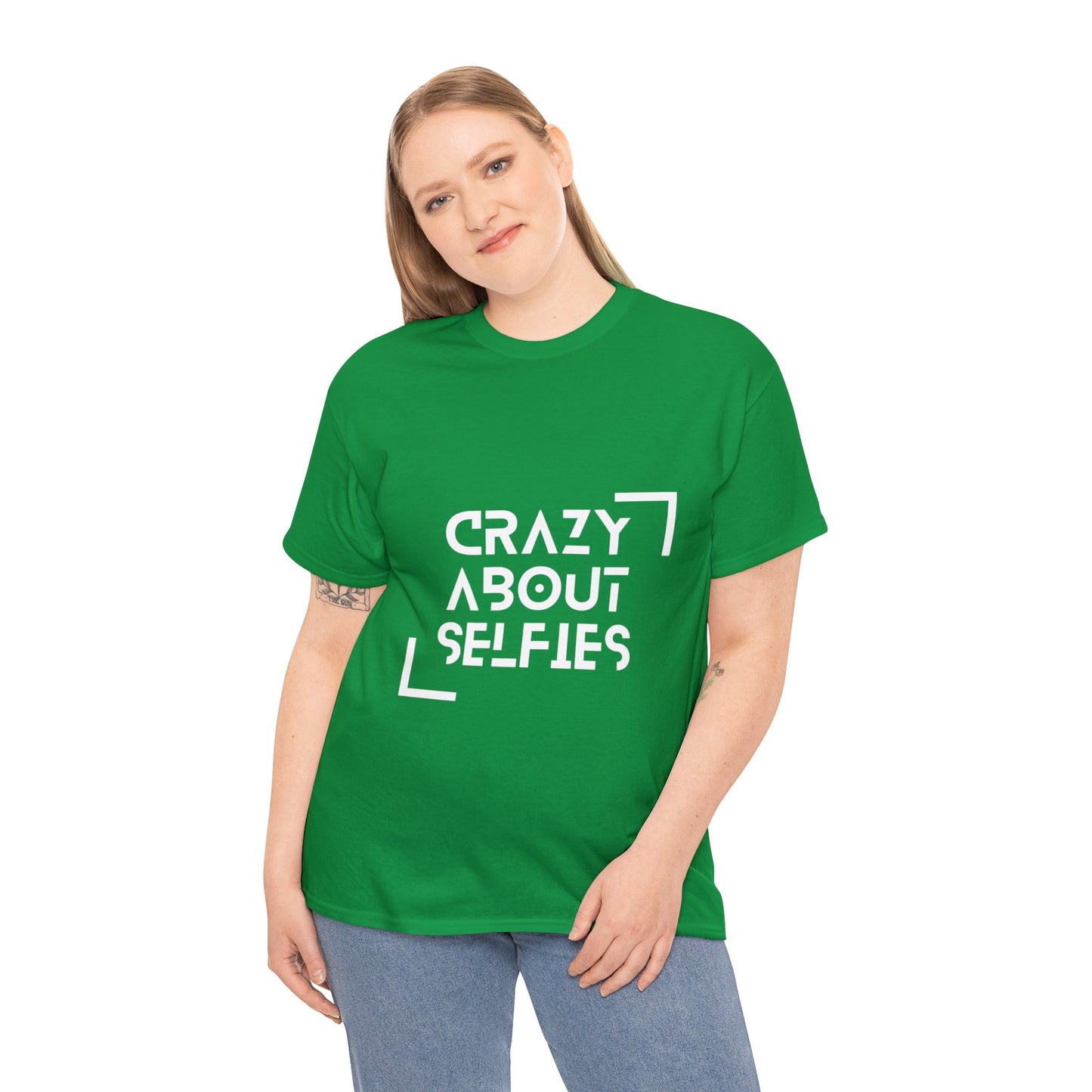 Crazy About Selfies Heavy Cotton Tee