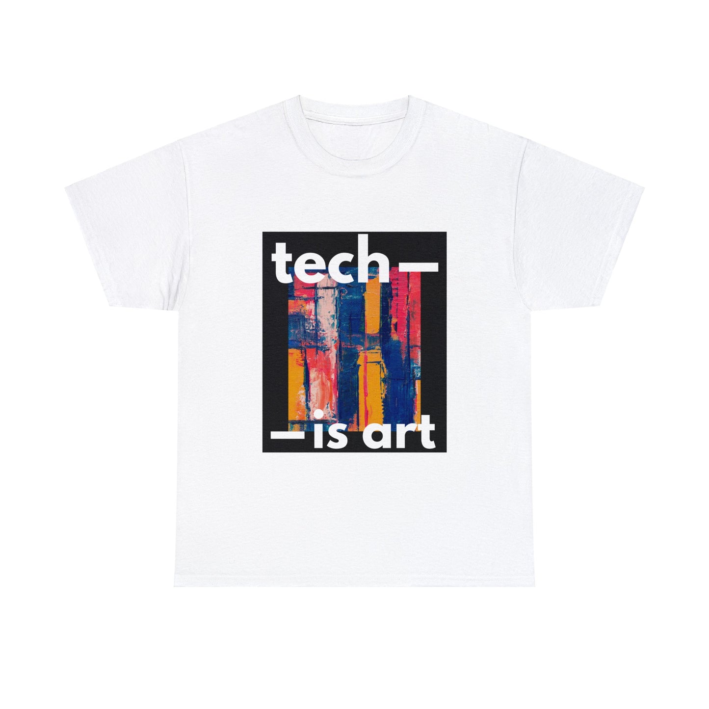 Tech is Art White Cotton Tee