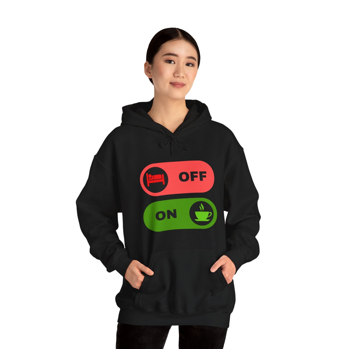 On & off Blend Hooded Sweatshirt