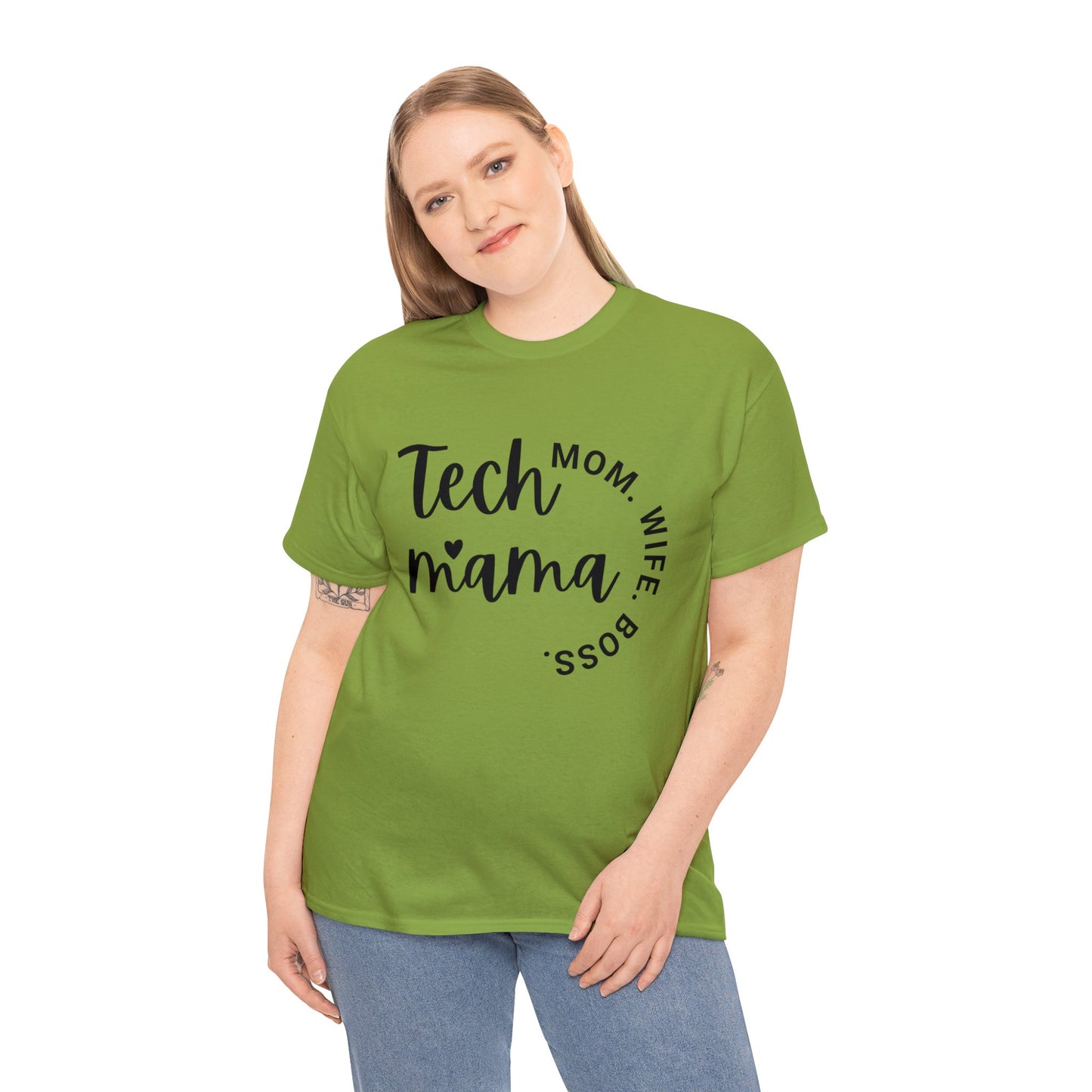 Tech Mama Boss Wife Cotton Tee