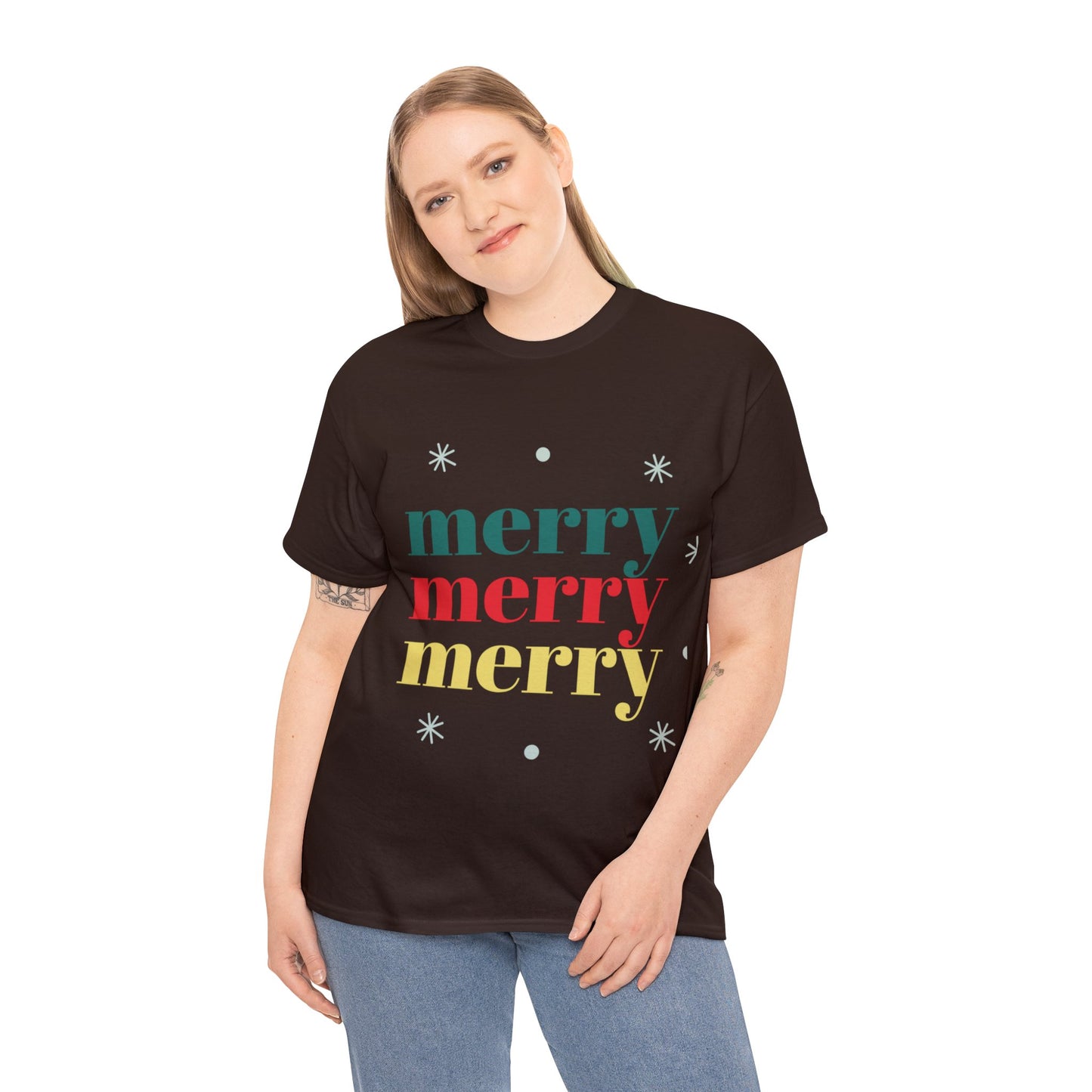 Merry Merry Christmas Cotton Tee