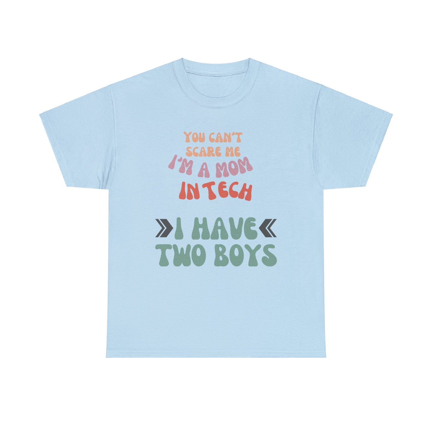 Mom in Tech with Two Boys Cotton Tee