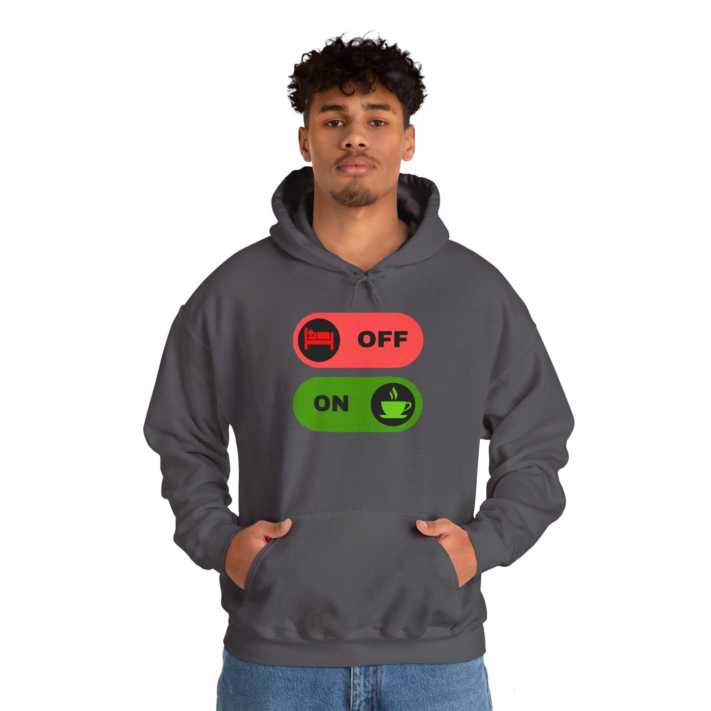 On & off Blend Hooded Sweatshirt