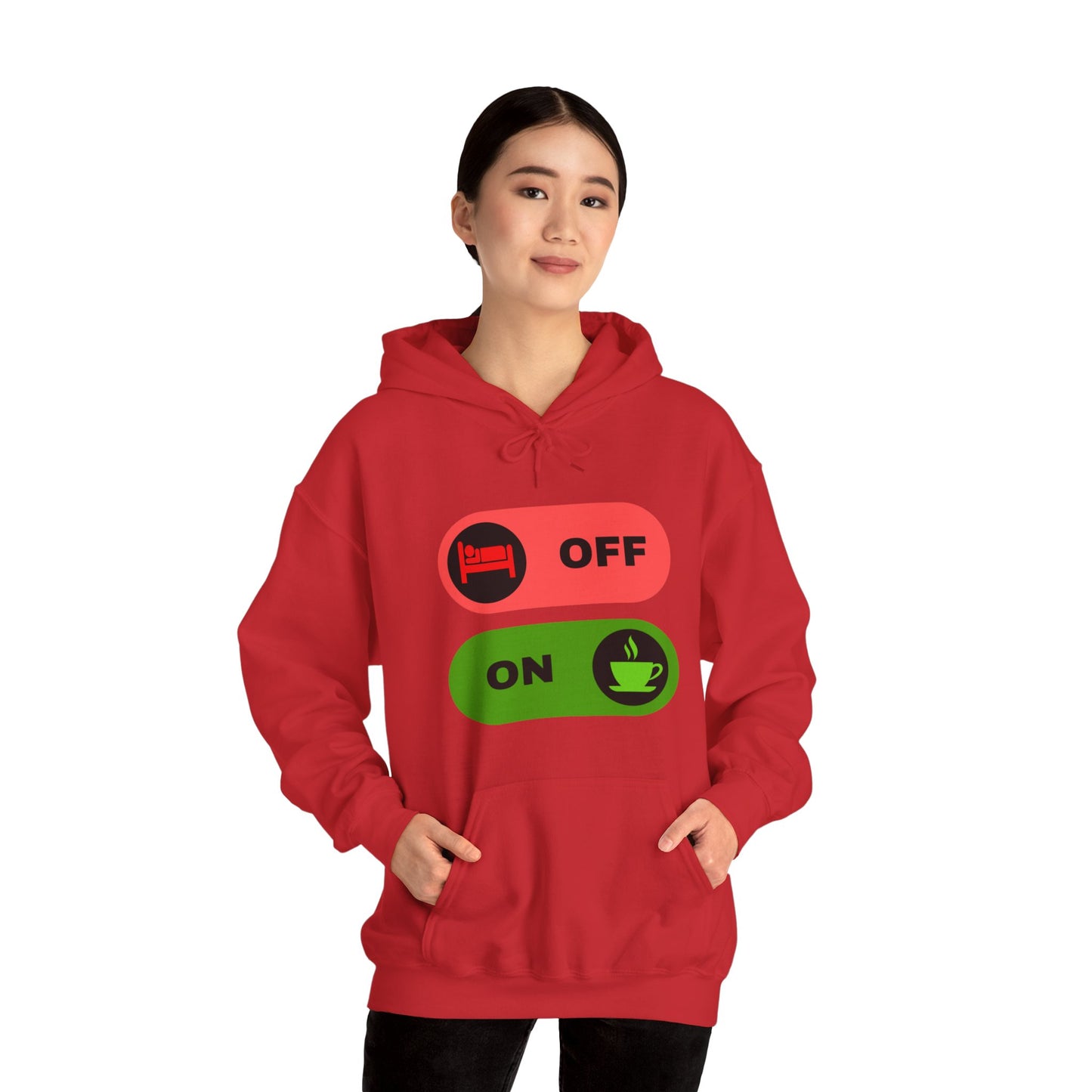 On & off Blend Hooded Sweatshirt