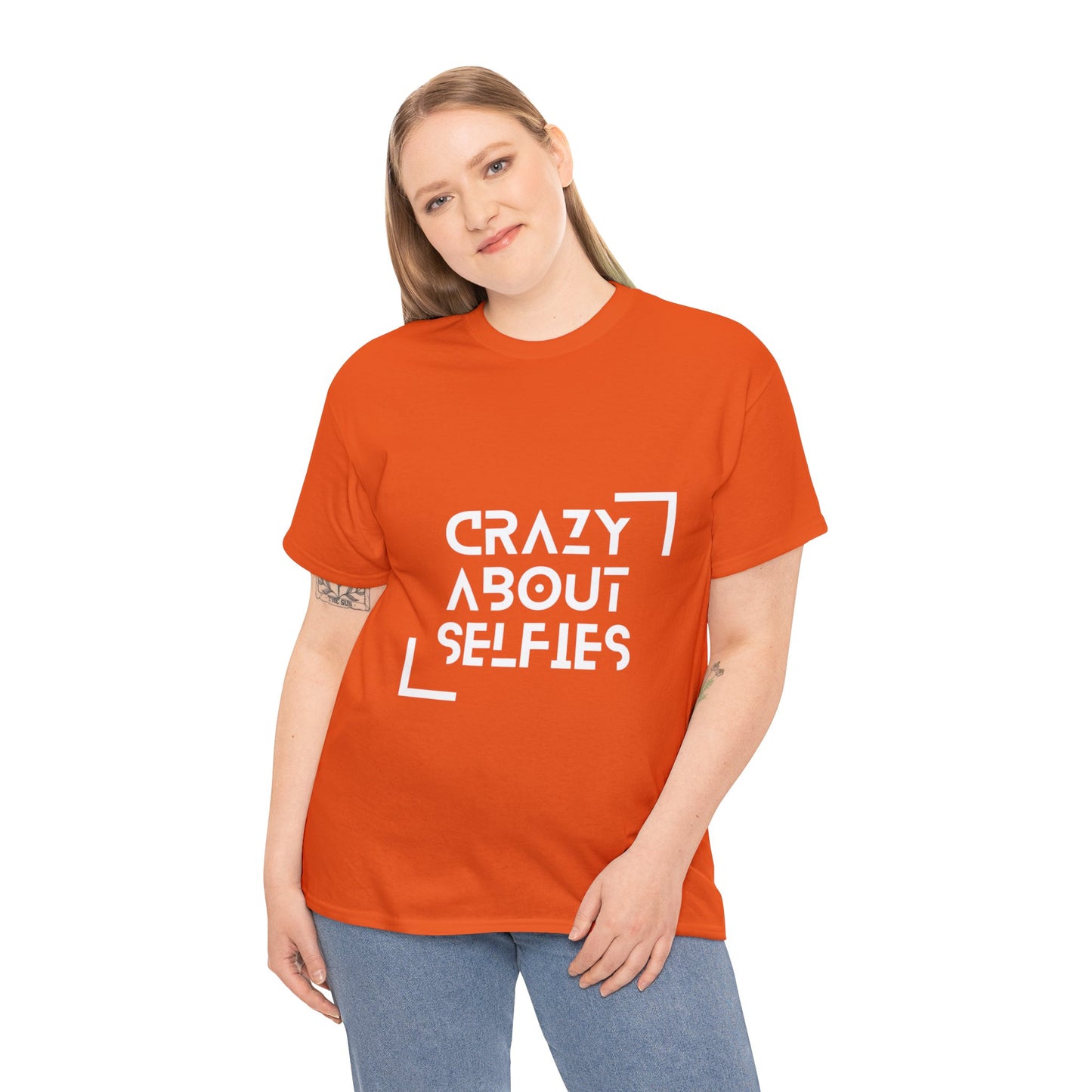 Crazy About Selfies Heavy Cotton Tee