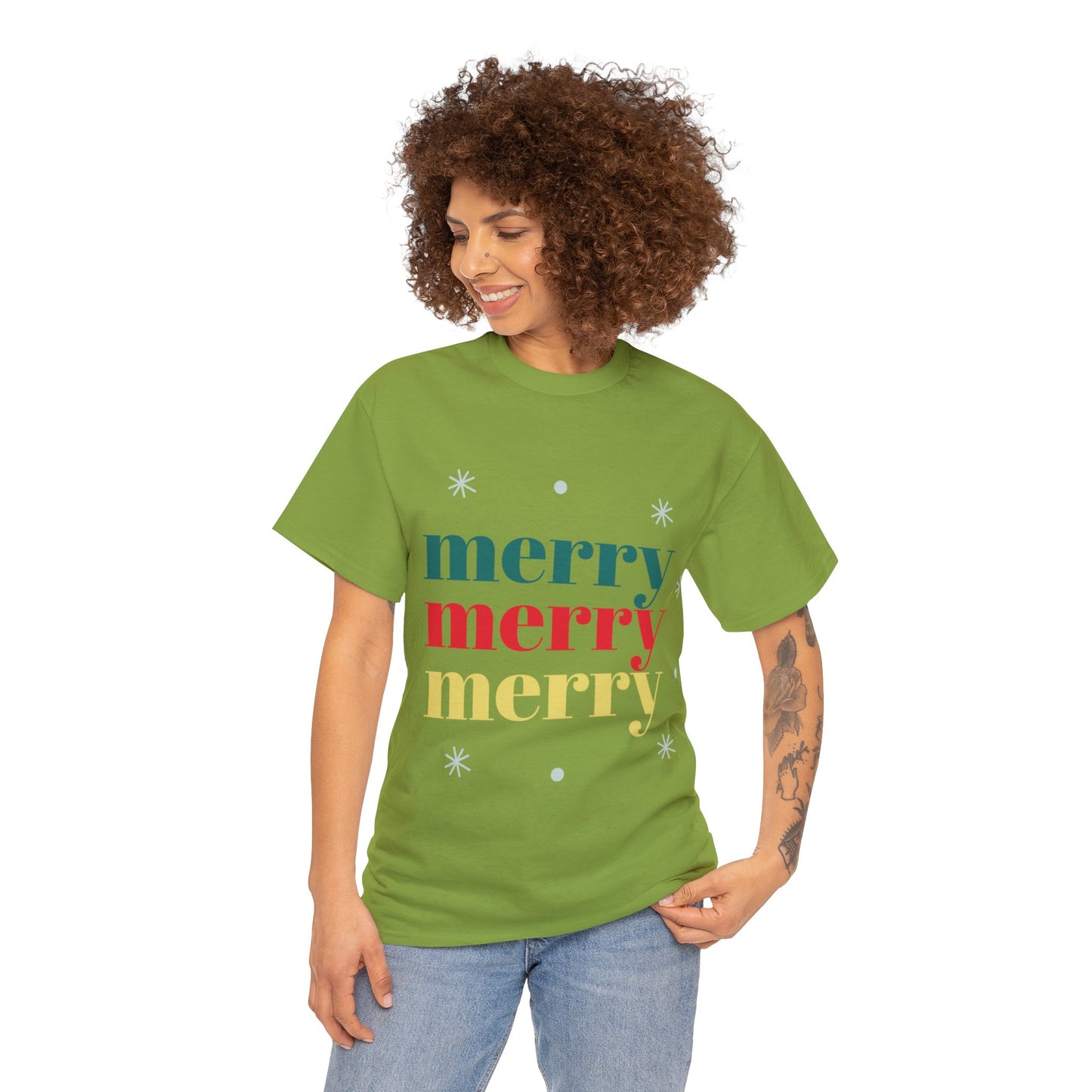 Merry Merry Christmas Cotton Tee