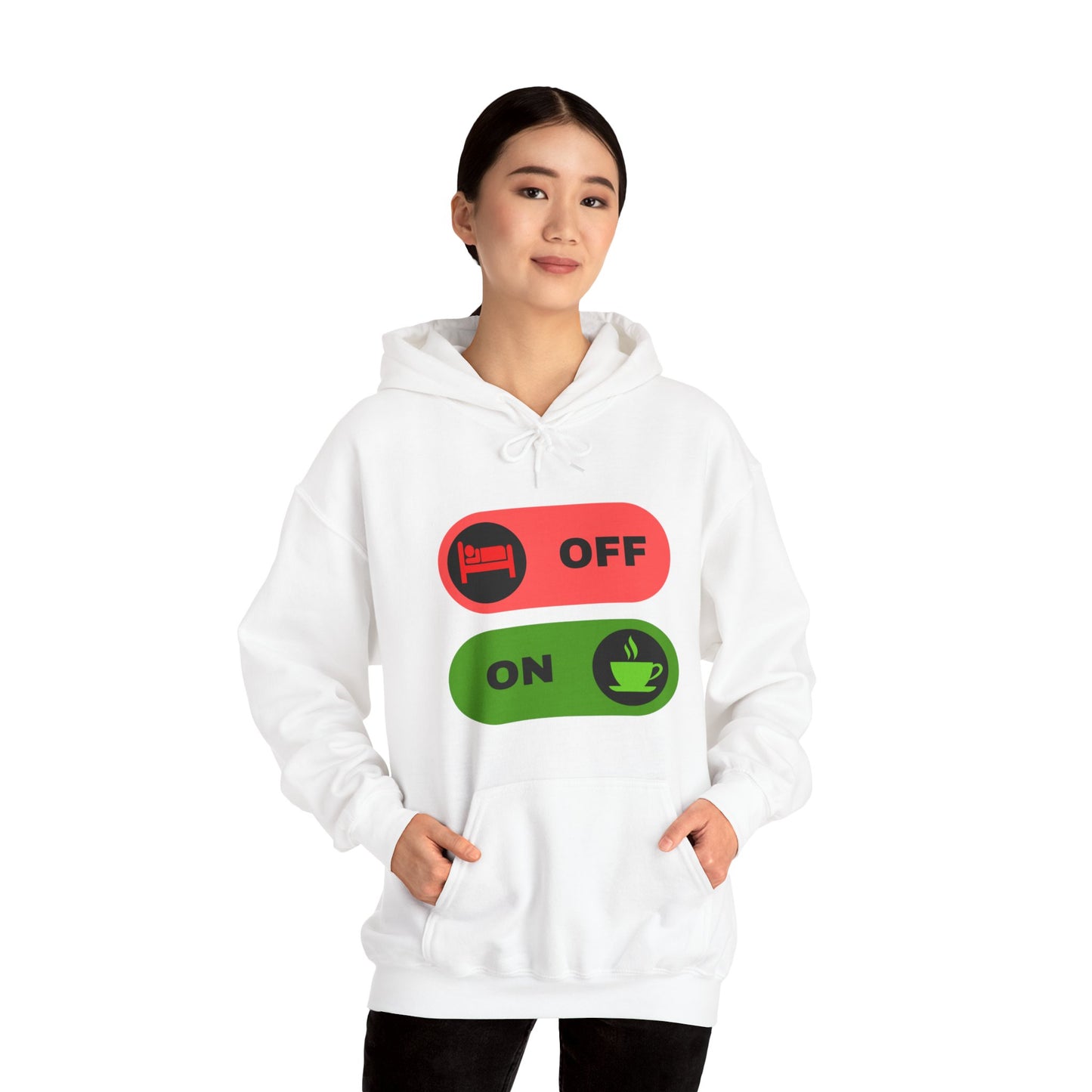 On & off Blend Hooded Sweatshirt