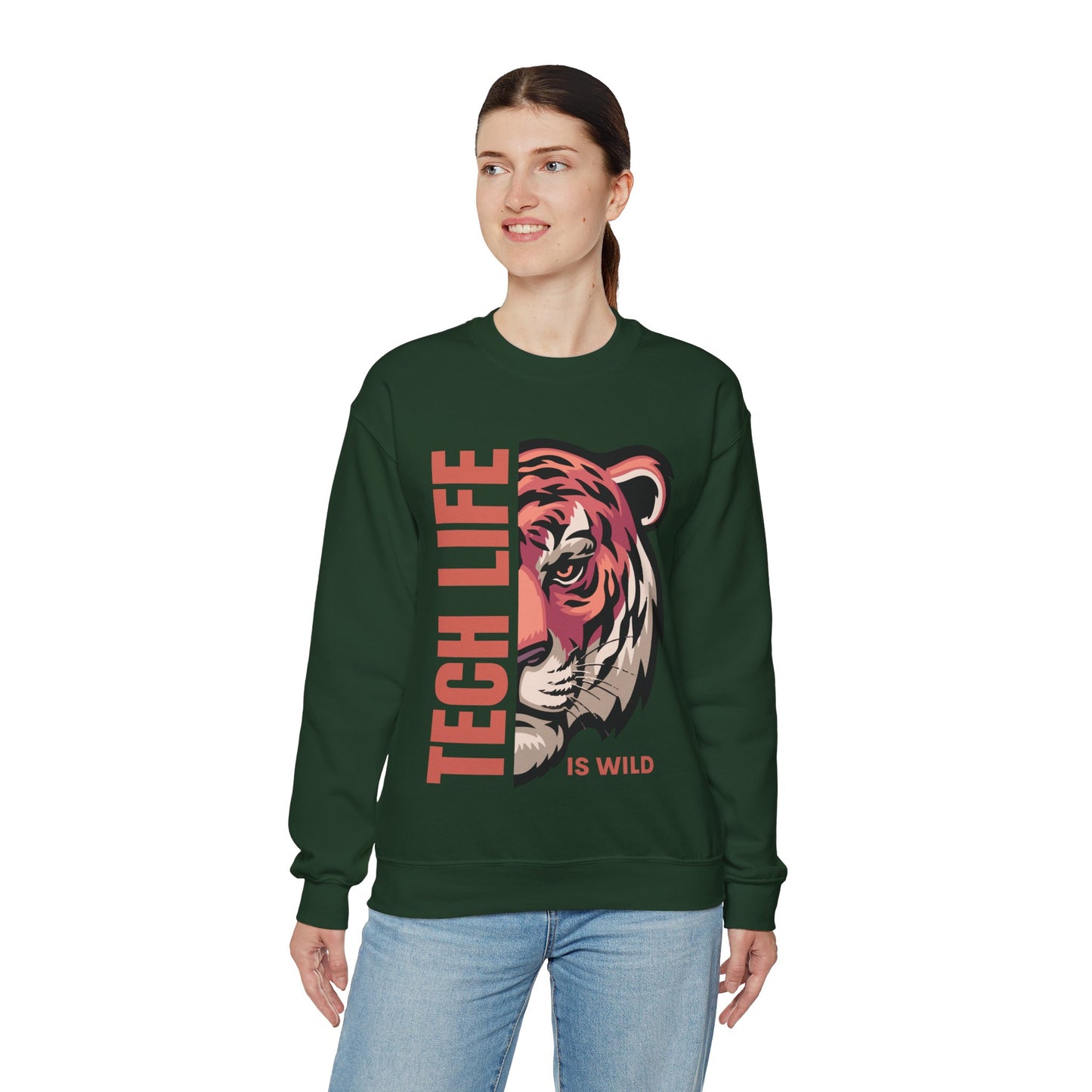 Tech Life is Wild Crewneck Sweatshirt