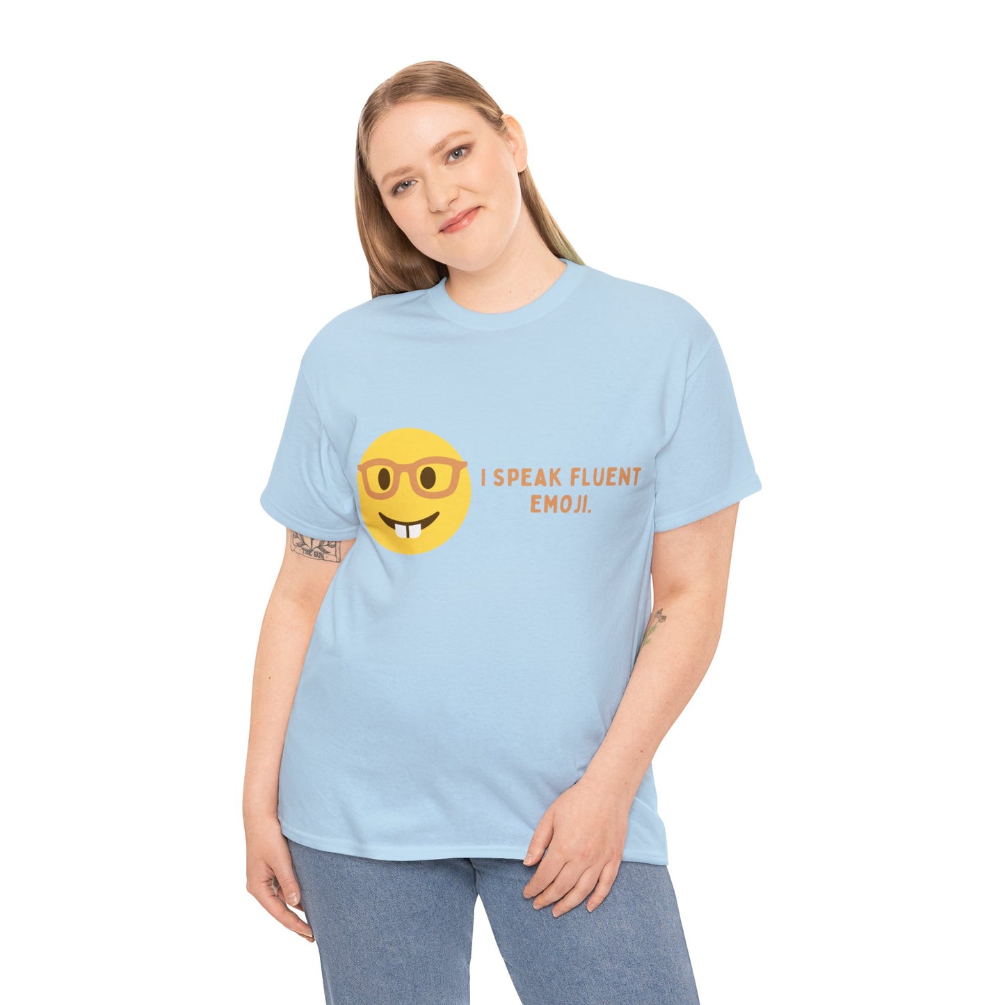 I Speak Fluent Emoji Cotton Tee