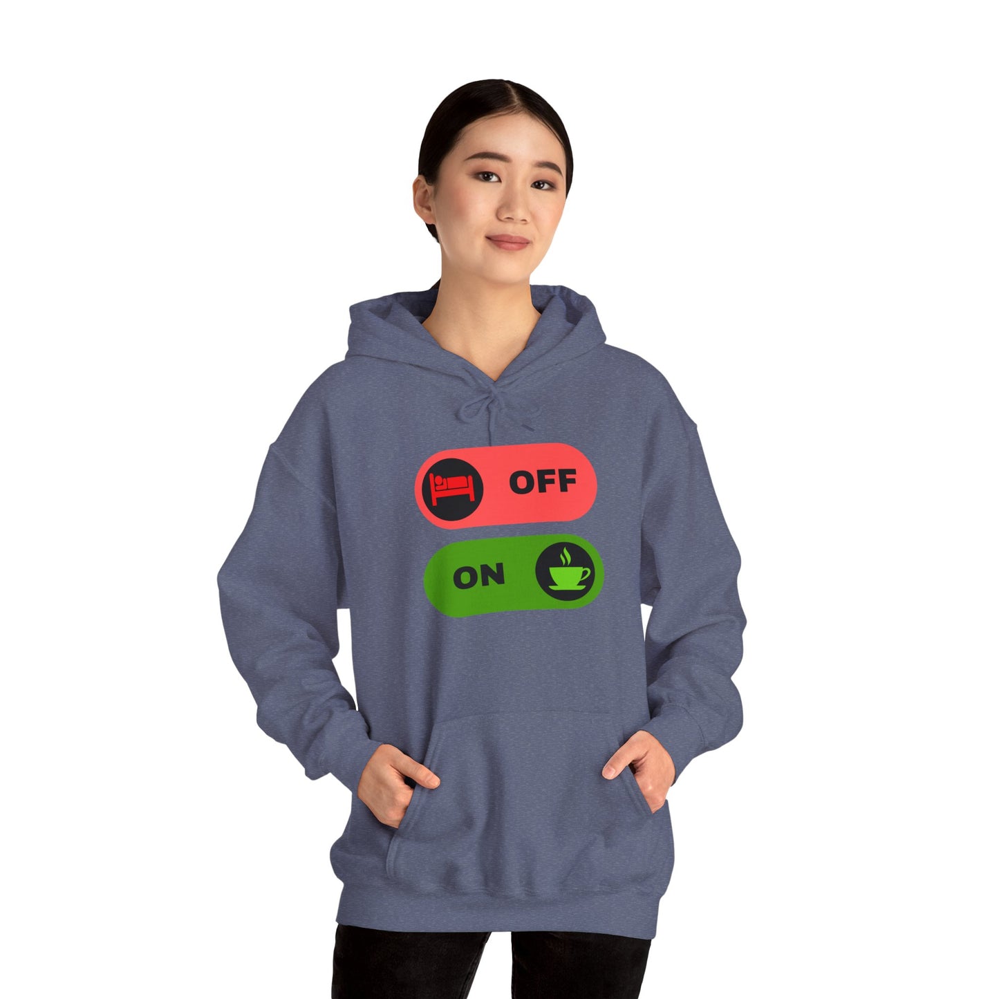 On & off Blend Hooded Sweatshirt