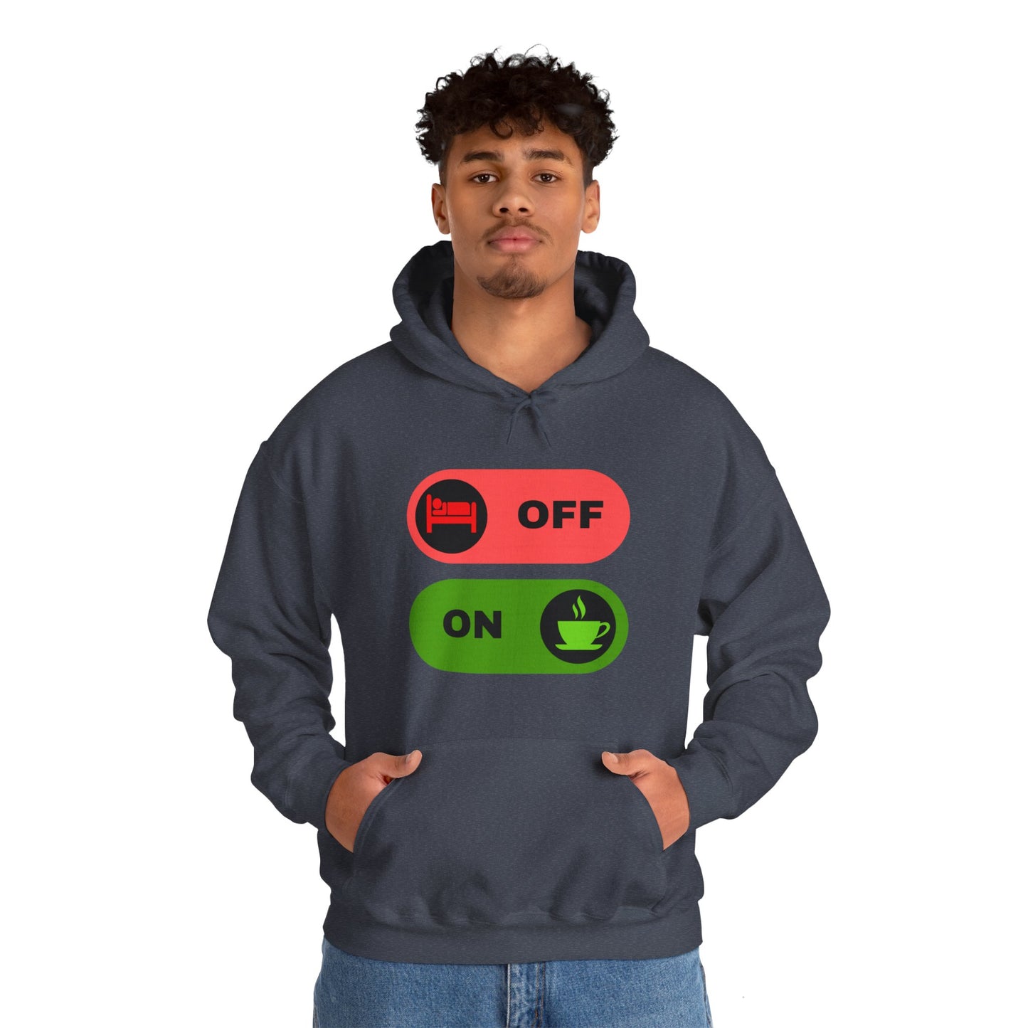 On & off Blend Hooded Sweatshirt