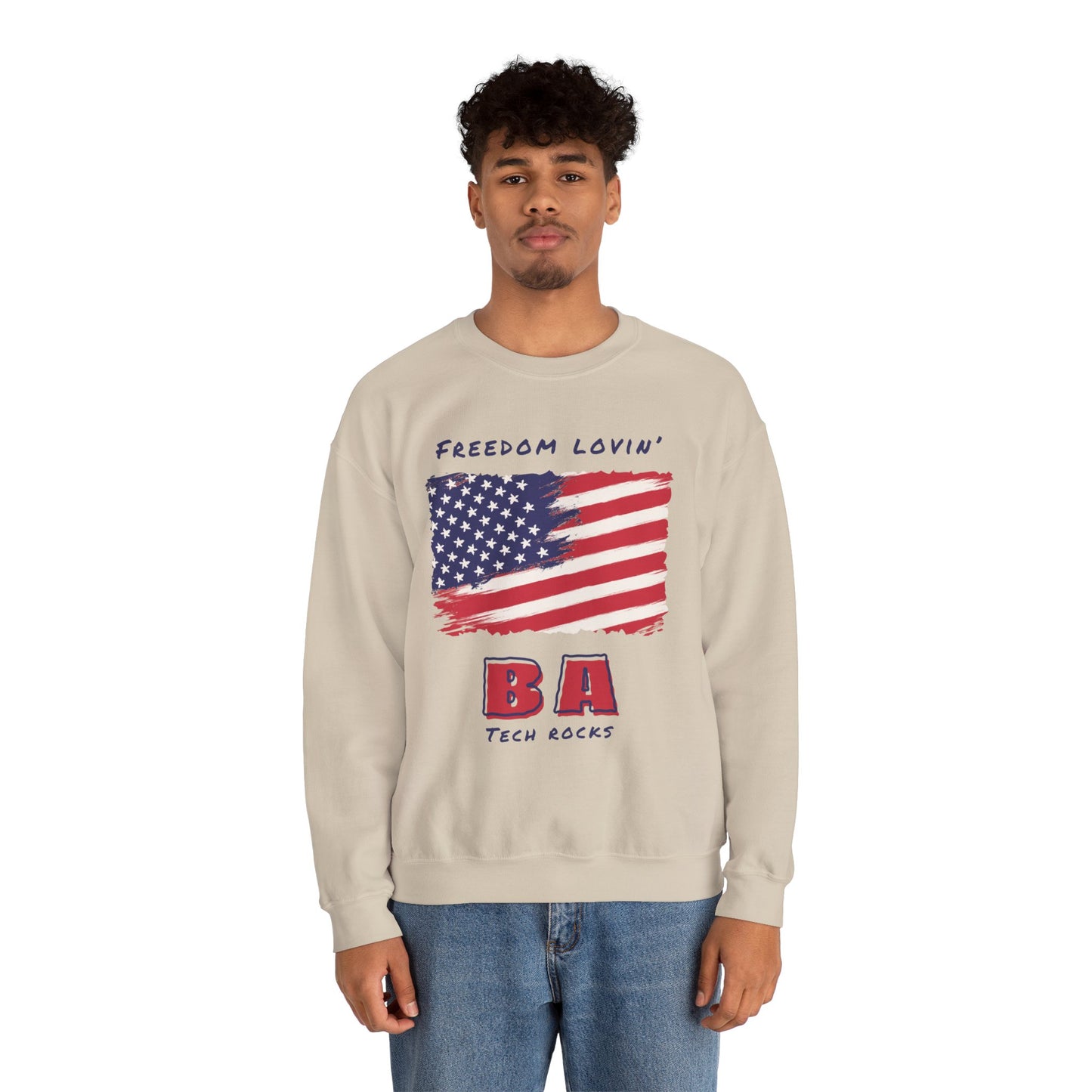 Freedom Loving BA Long Sleeve Crewneck Sweatshirt