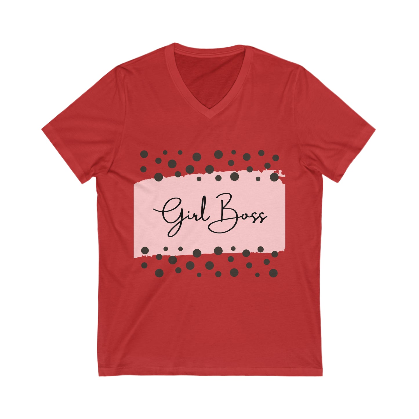 Girl Boss Jersey Short Sleeve V-Neck Tee