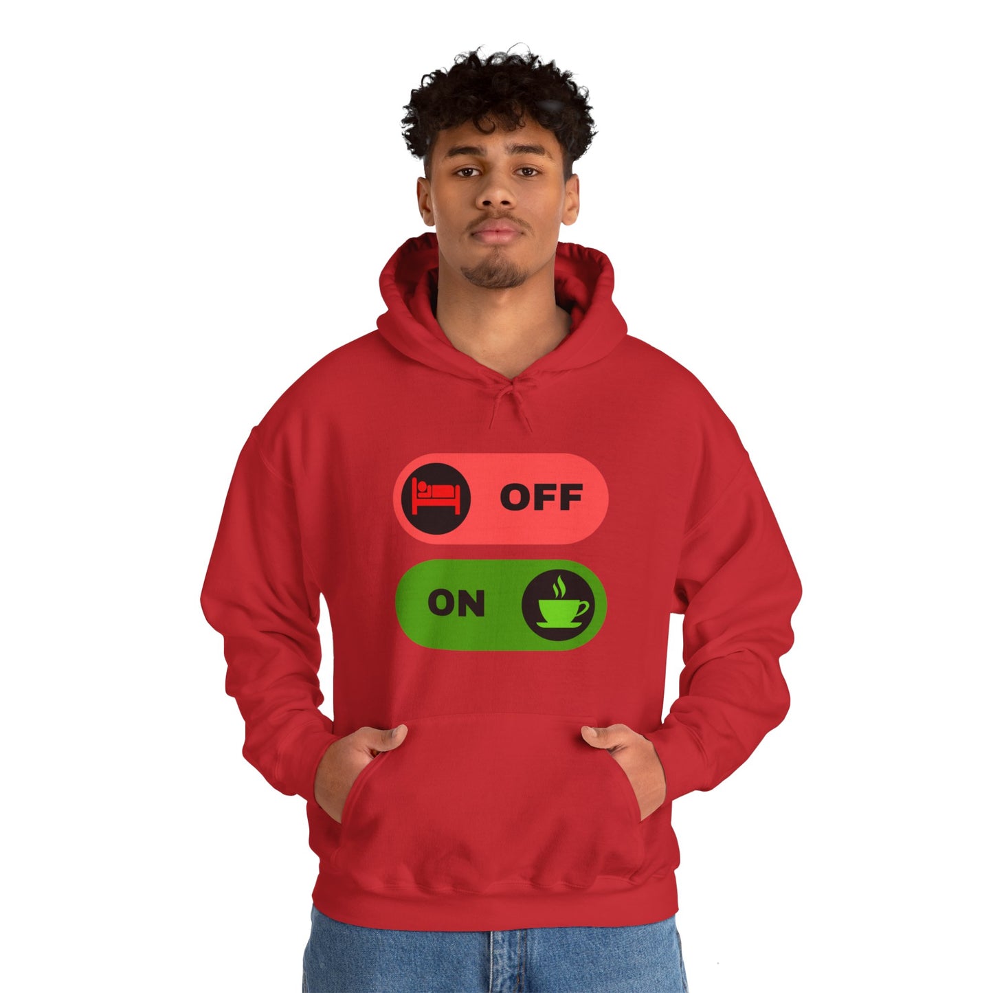 On & off Blend Hooded Sweatshirt