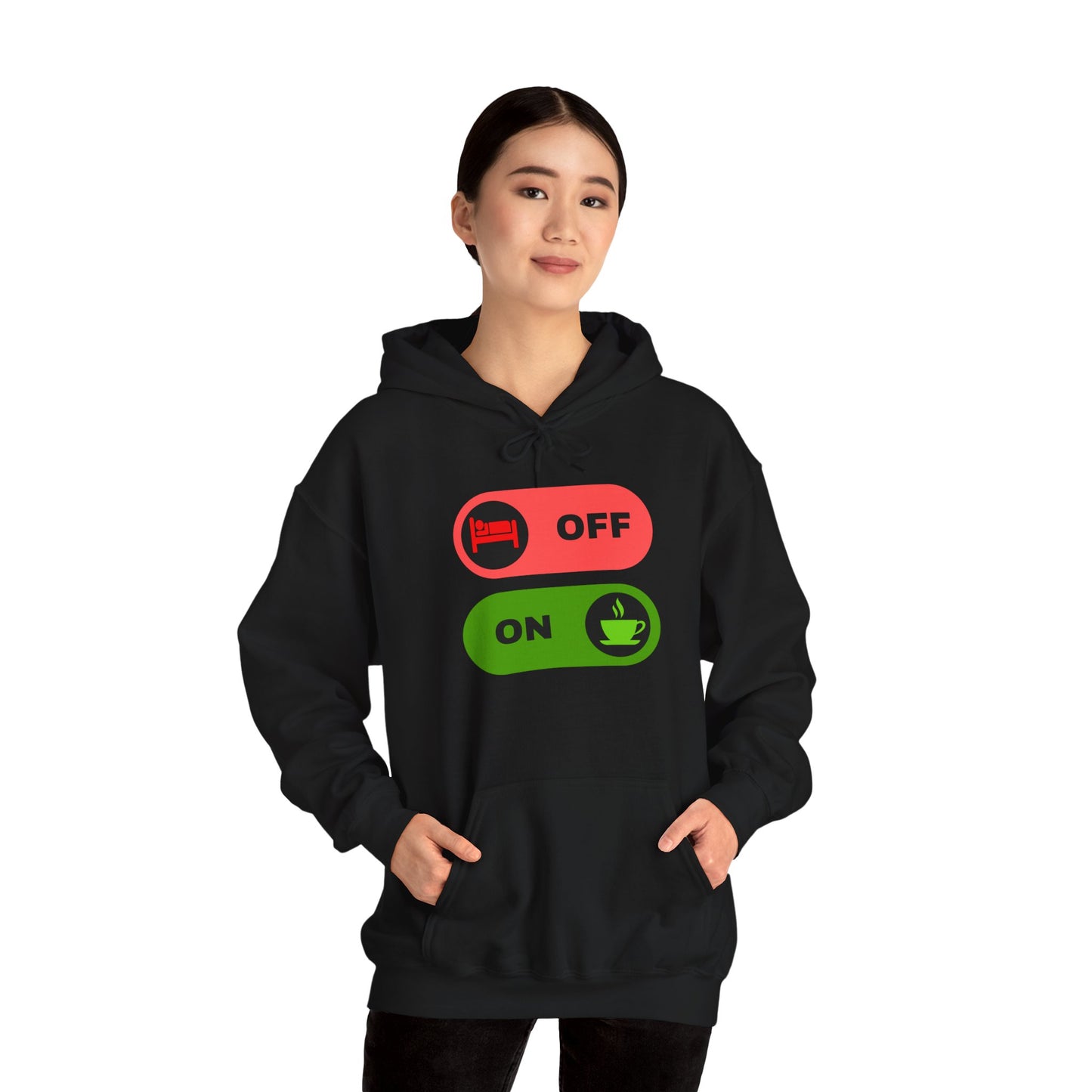 On & off Blend Hooded Sweatshirt