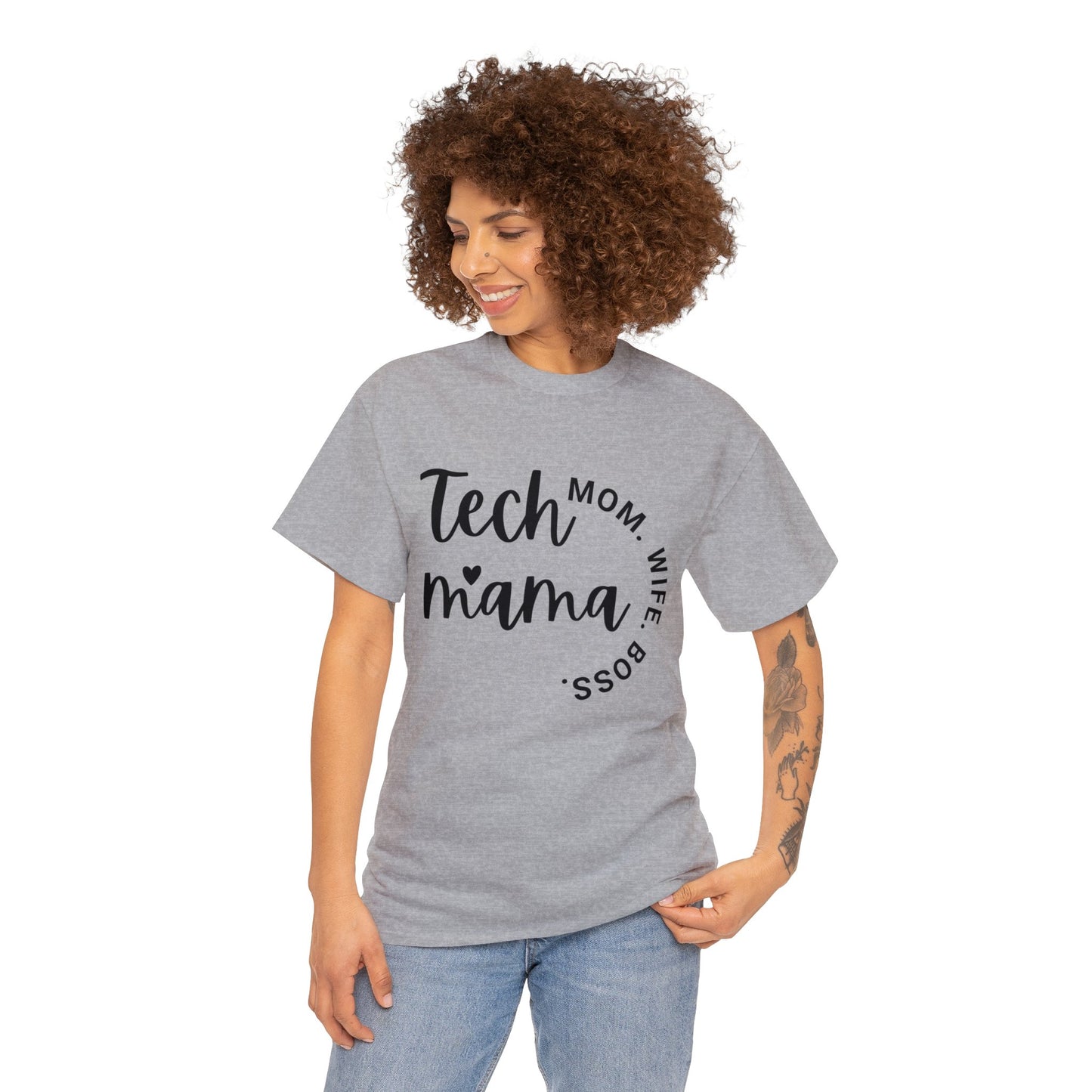 Tech Mama Boss Wife Cotton Tee