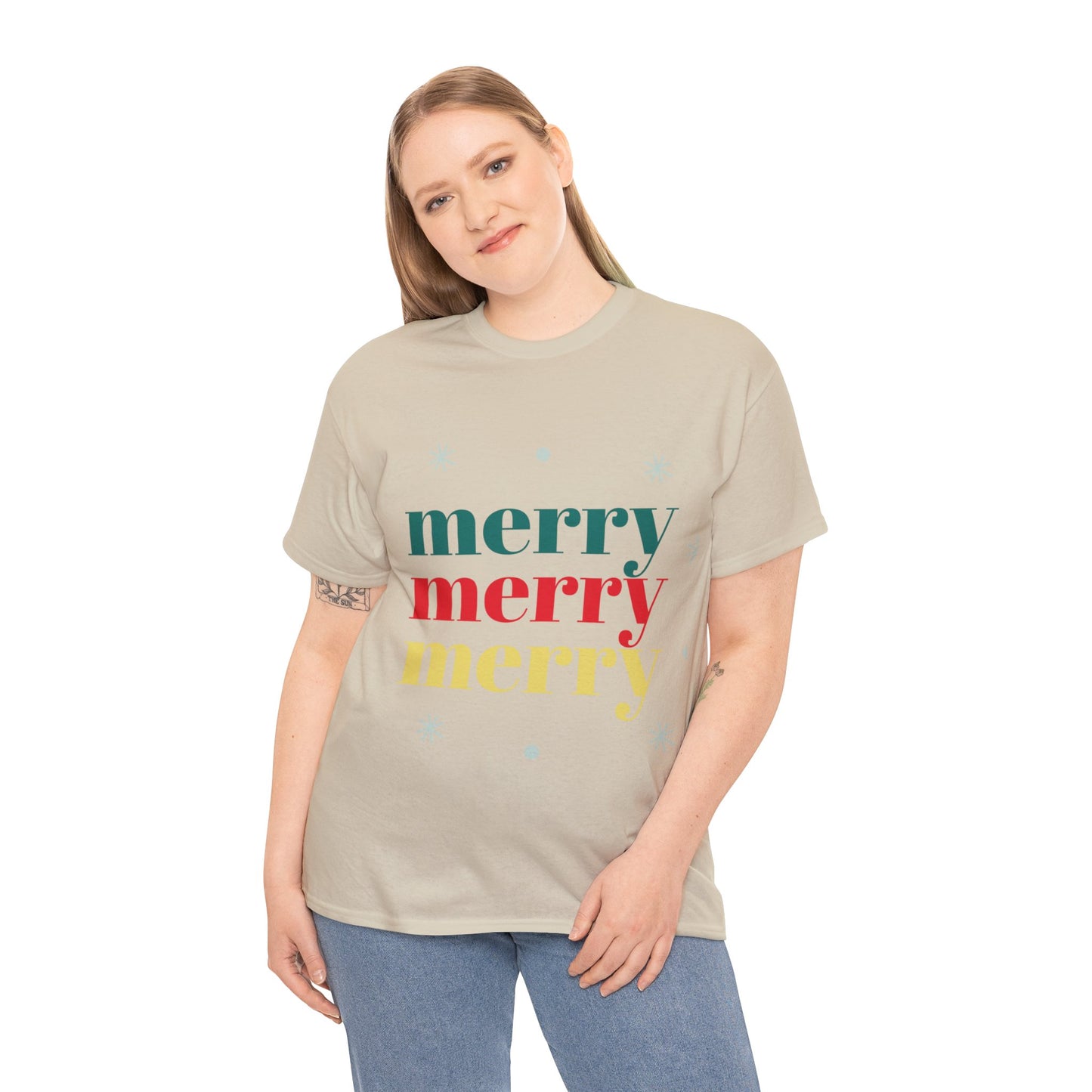 Merry Merry Christmas Cotton Tee