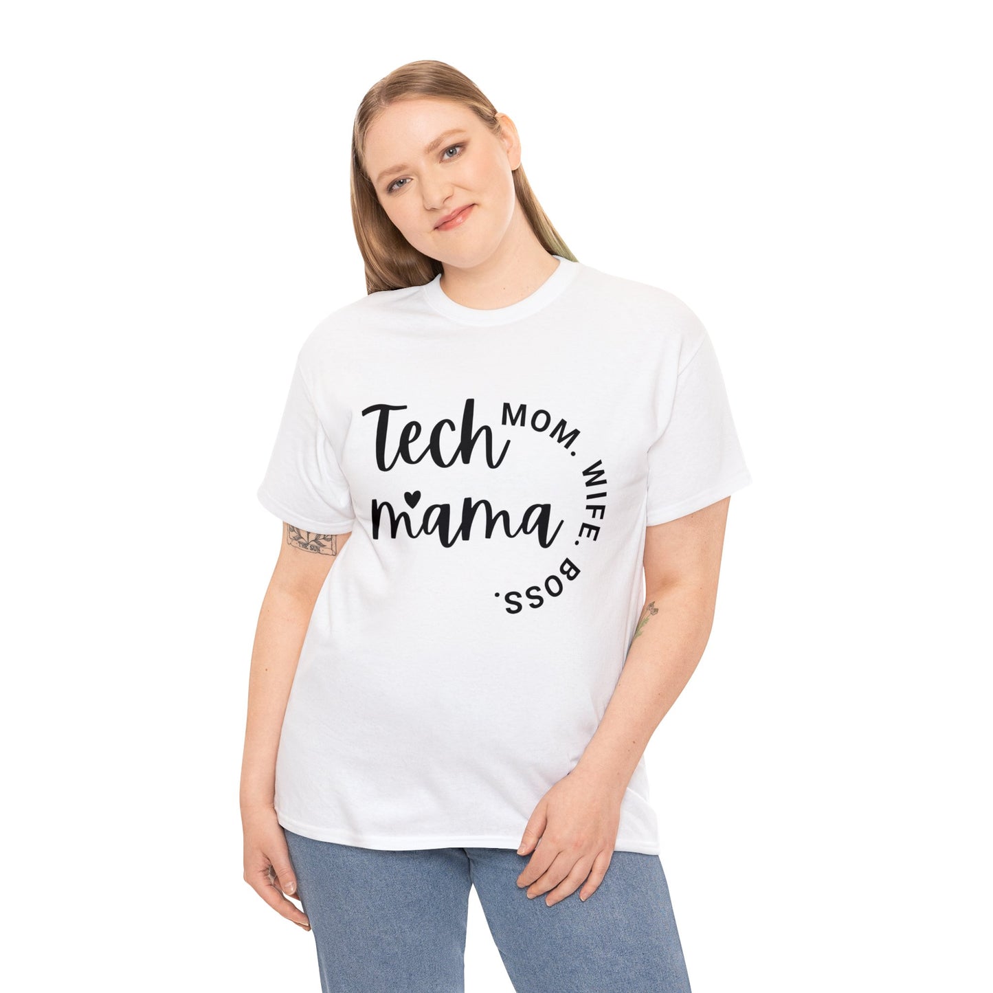 Tech Mama Boss Wife Cotton Tee