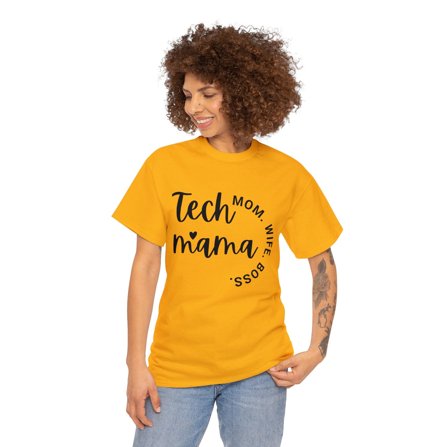 Tech Mama Boss Wife Cotton Tee