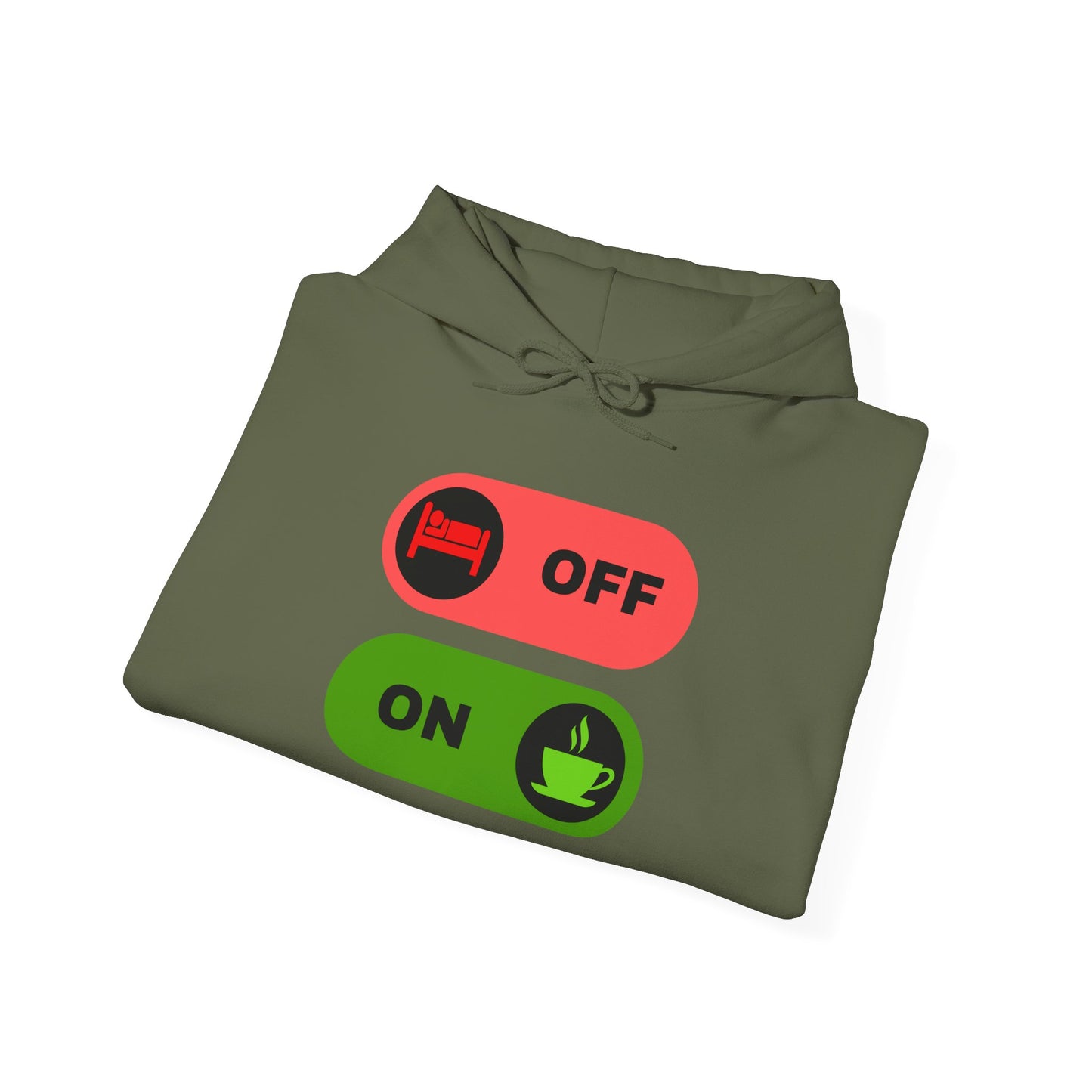 On & off Blend Hooded Sweatshirt