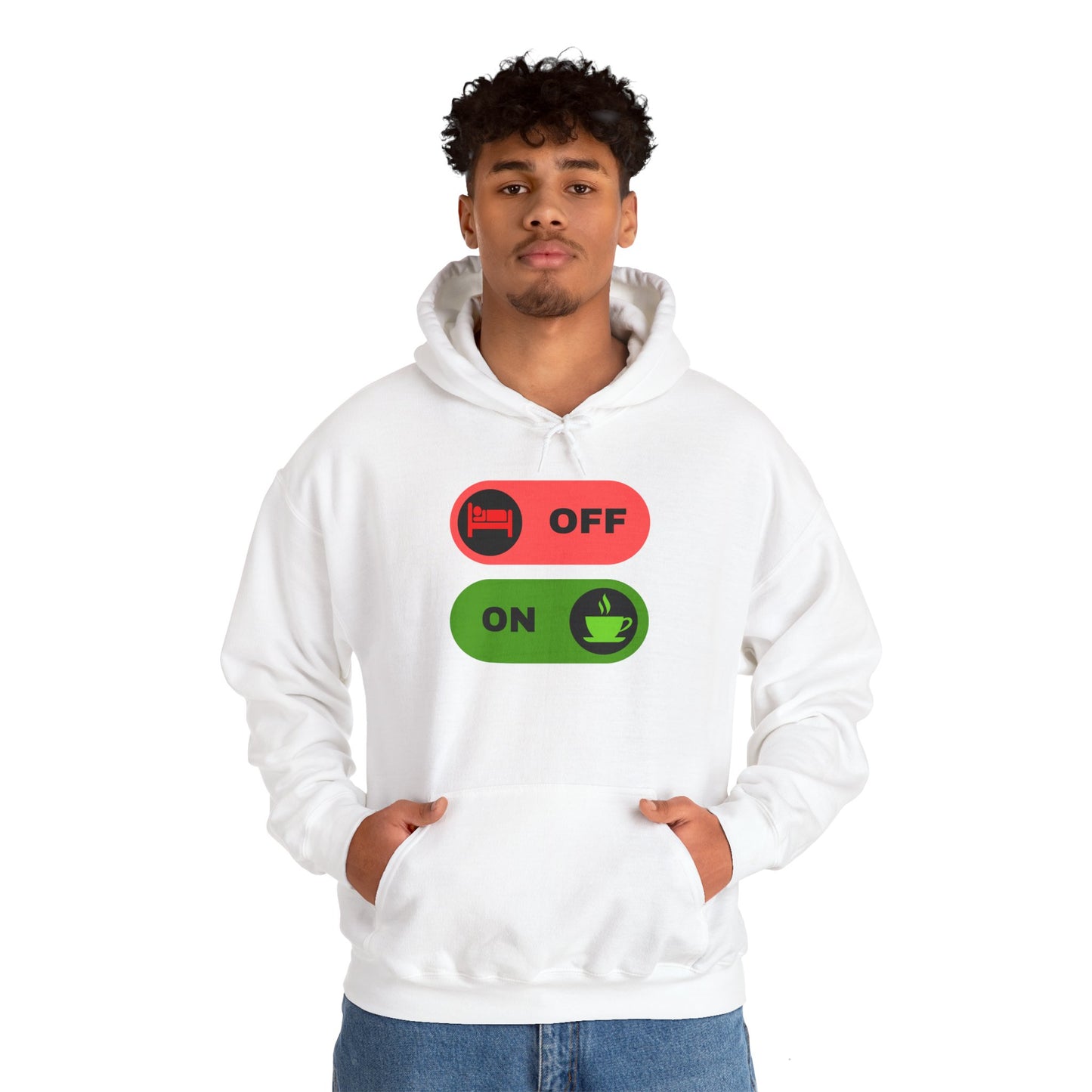 On & off Blend Hooded Sweatshirt