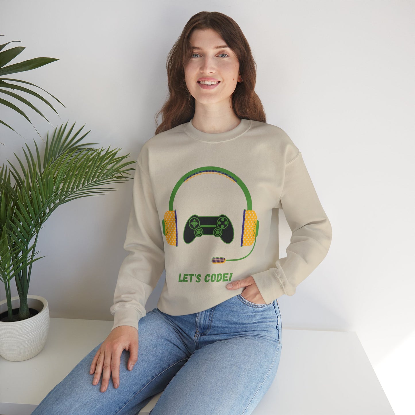 Let's Code Crewneck Sweatshirt