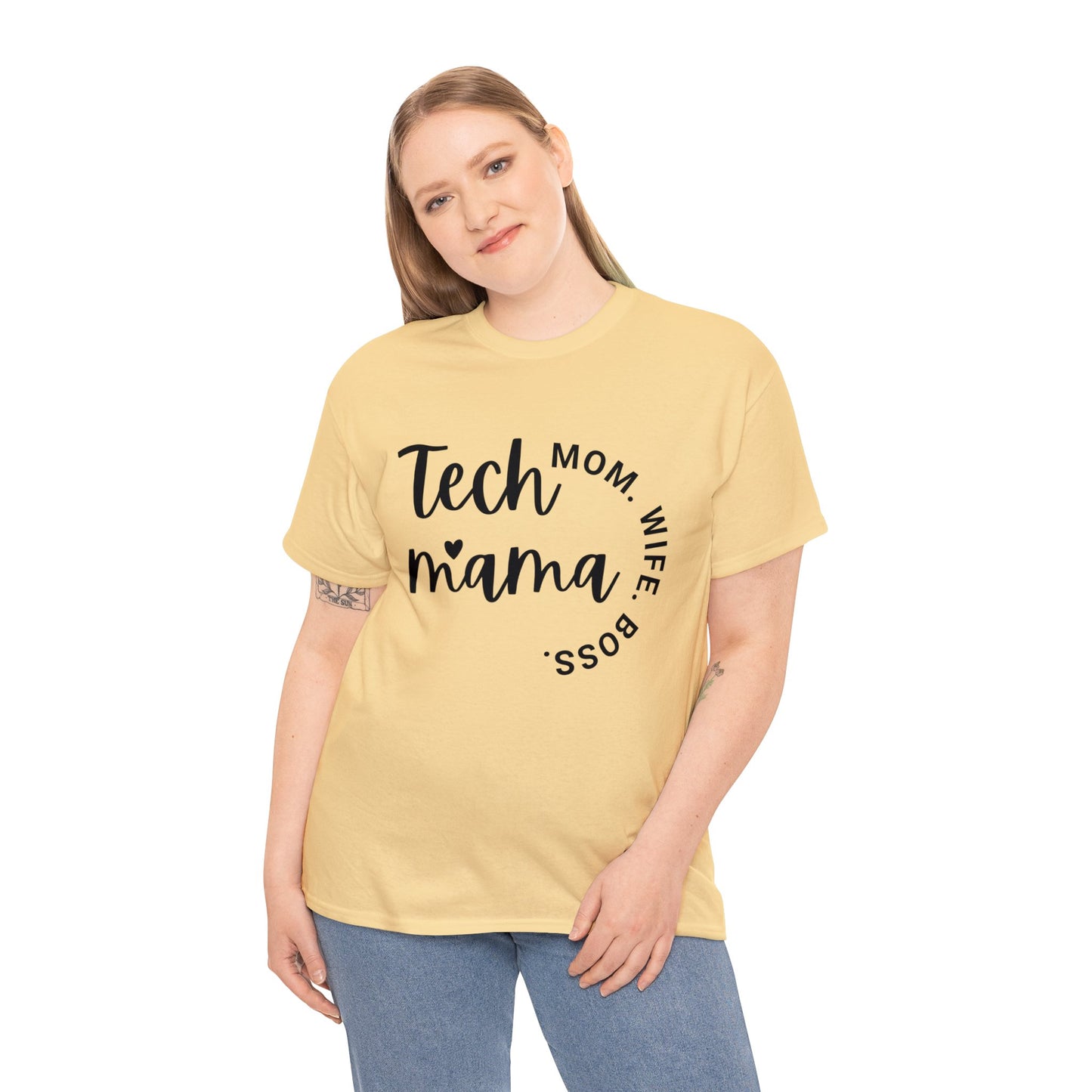 Tech Mama Boss Wife Cotton Tee