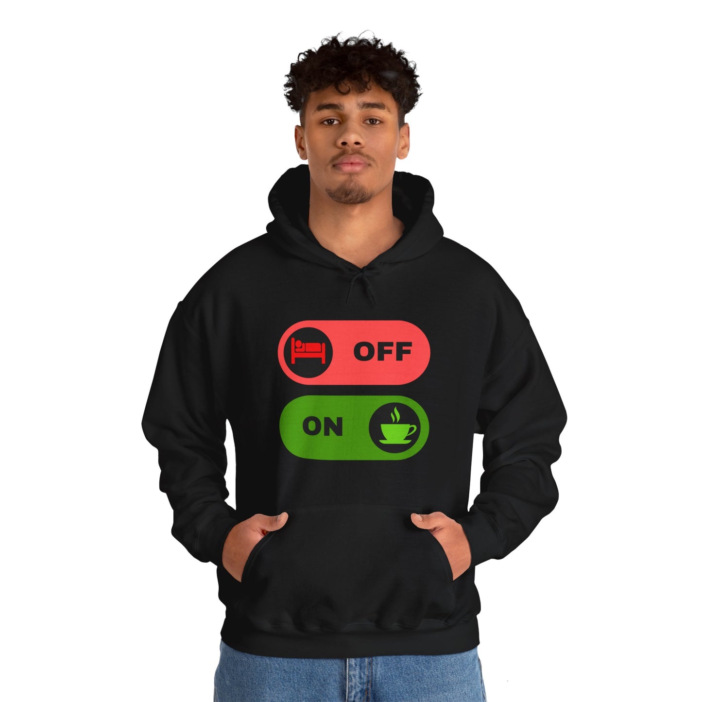 On & off Blend Hooded Sweatshirt