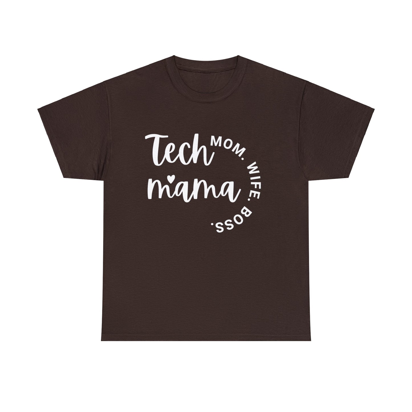 Tech Mama Boss Wife Mom Cotton Tee