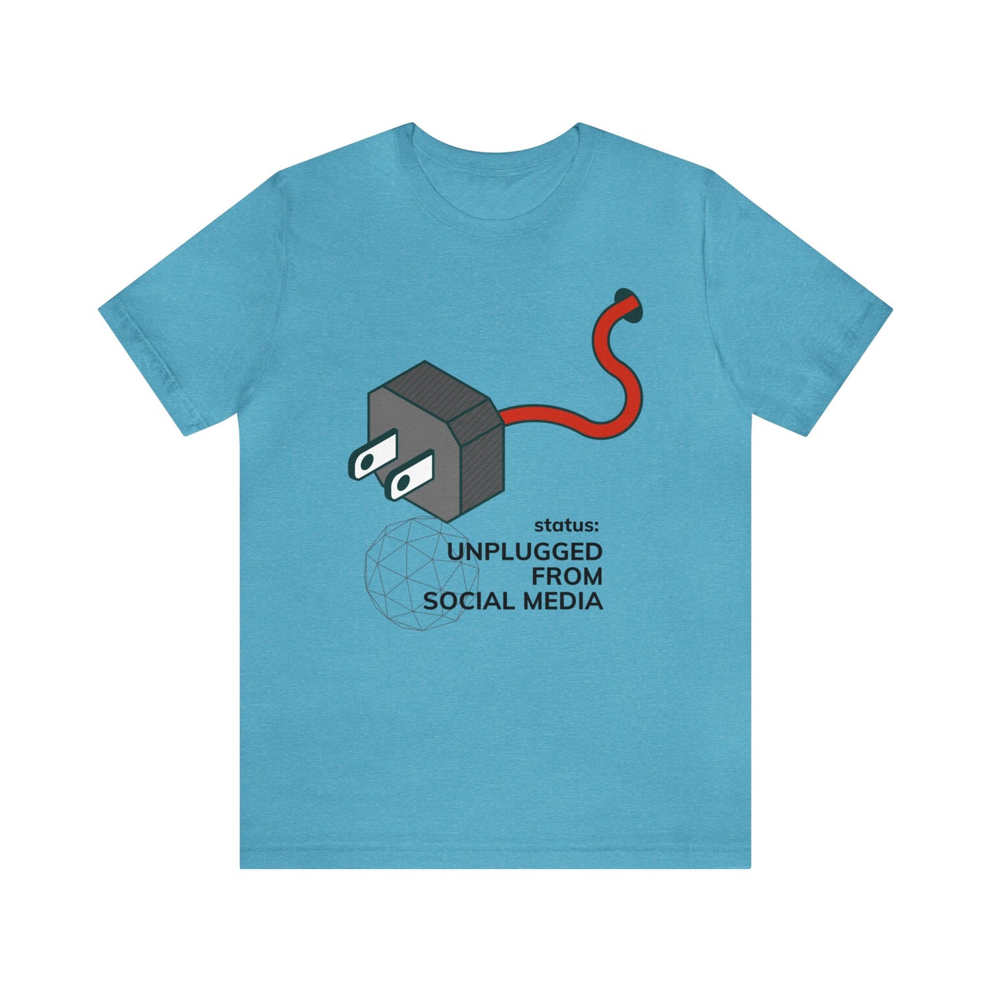 Unplugged from Social Media Jersey Short Sleeve Tee