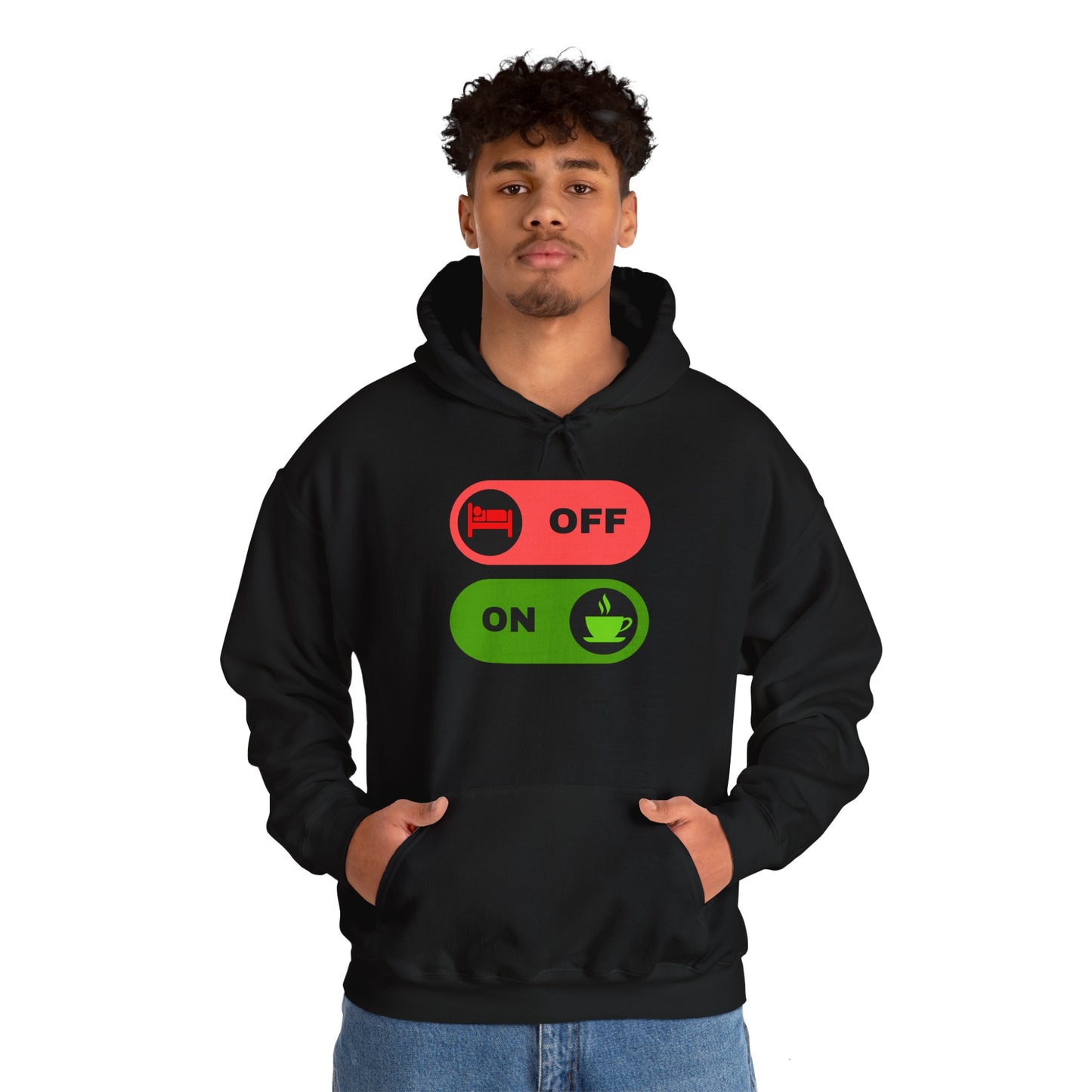 On & off Blend Hooded Sweatshirt