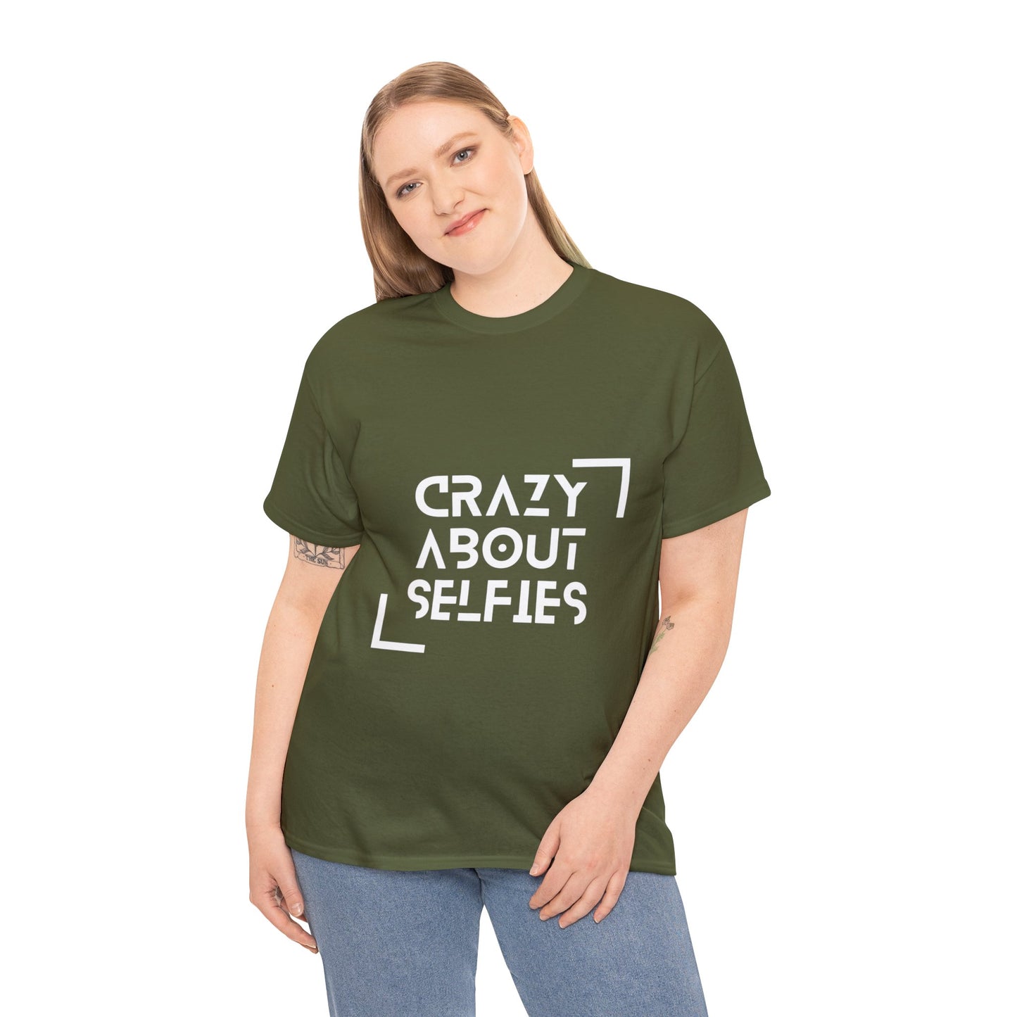 Crazy About Selfies Heavy Cotton Tee