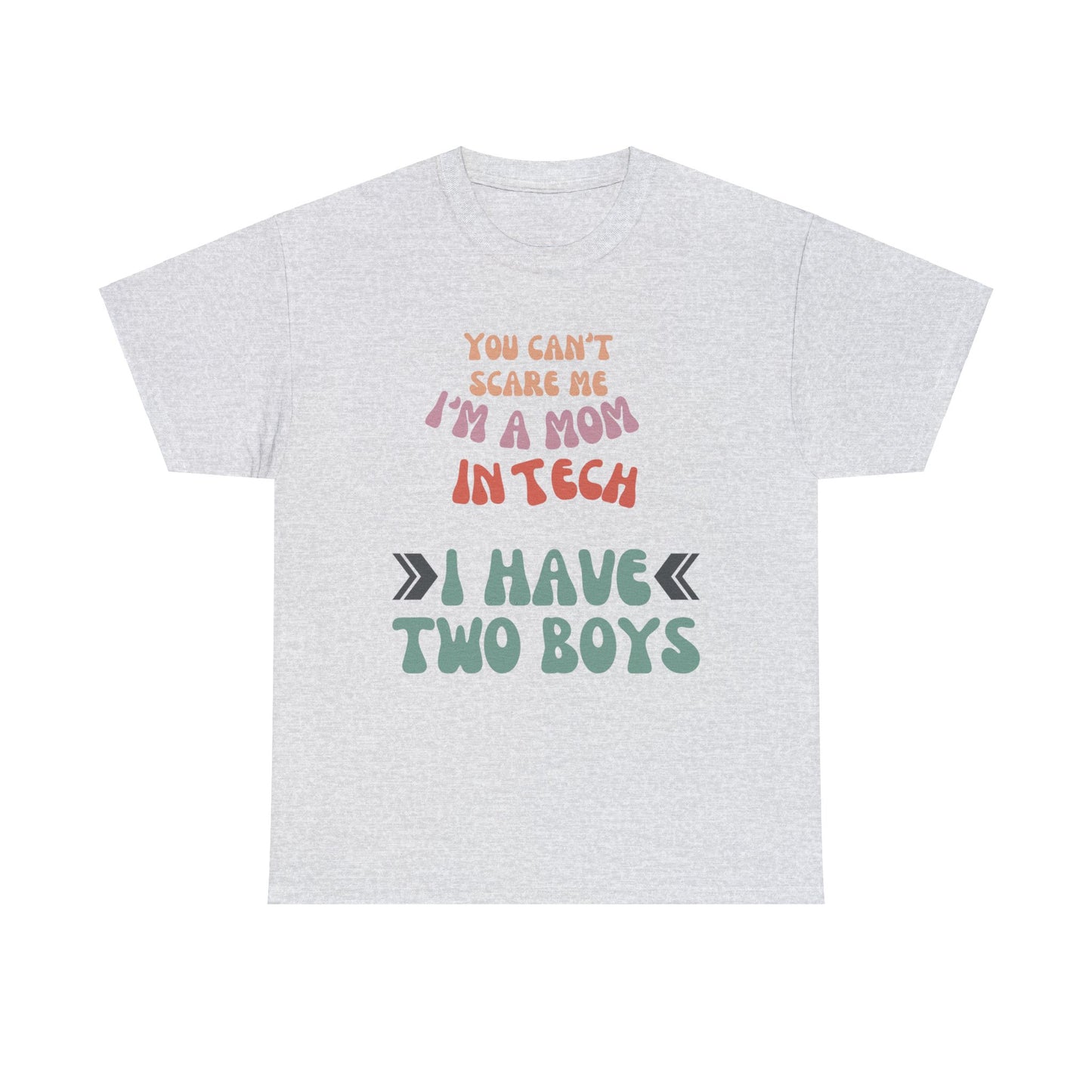 Mom in Tech with Two Boys Cotton Tee