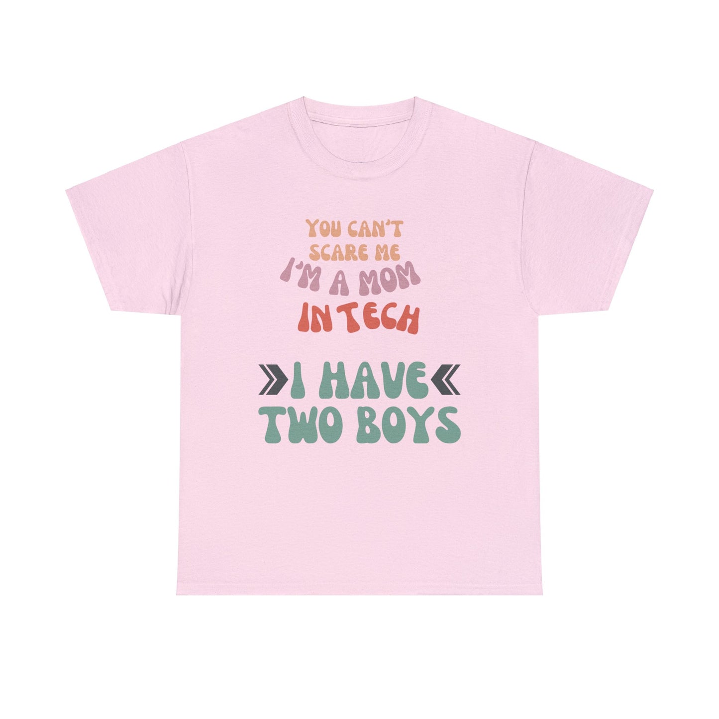 Mom in Tech with Two Boys Cotton Tee