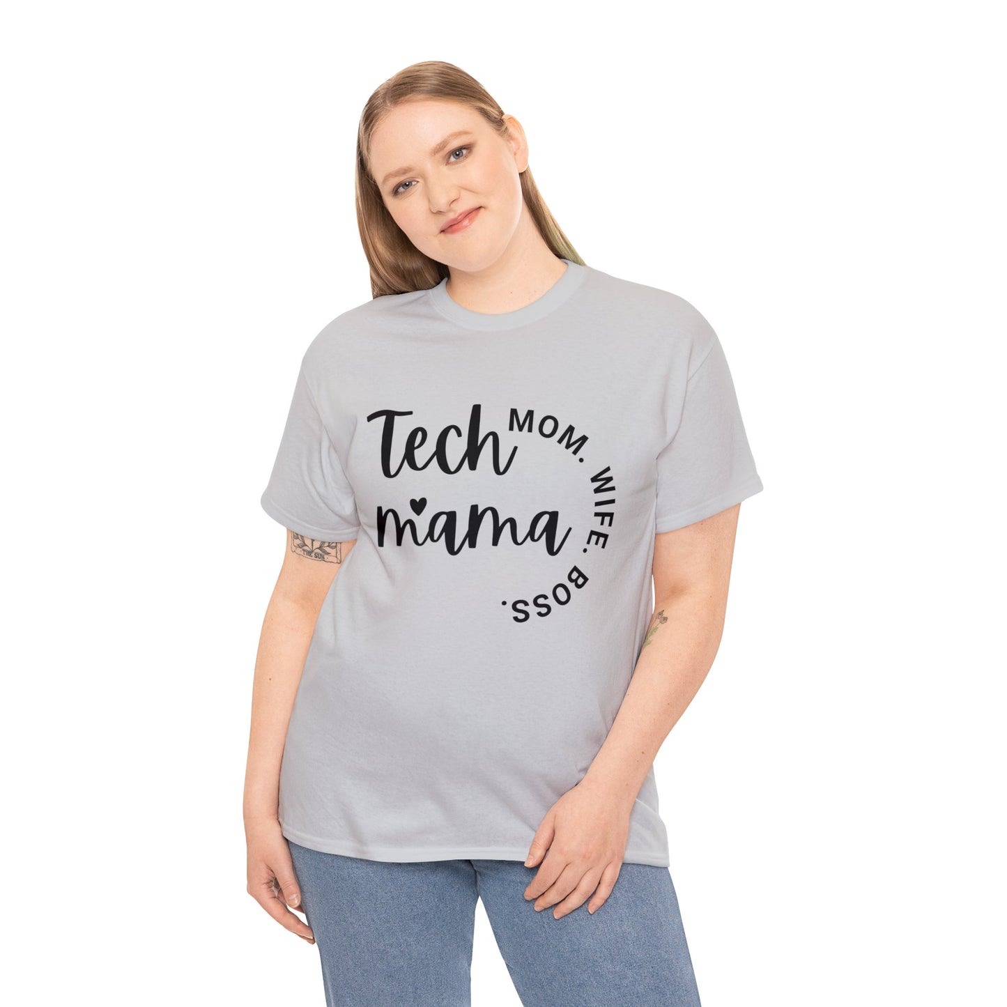 Tech Mama Boss Wife Cotton Tee