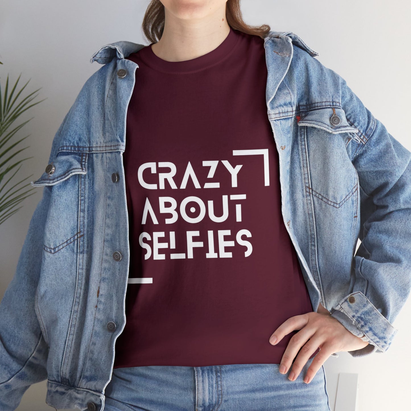 Crazy About Selfies Heavy Cotton Tee