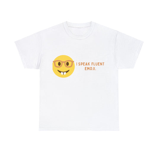 I Speak Fluent Emoji Cotton Tee