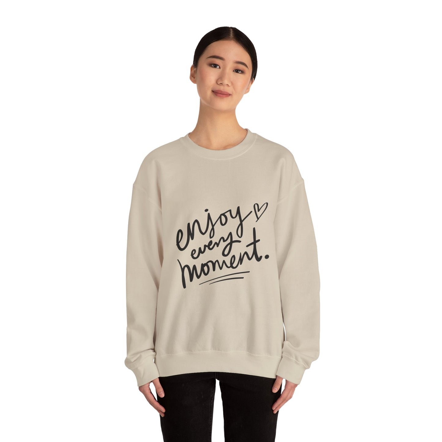 Enjoy Every Moment Unisex Heavy Blend™ Long Sleeve Crewneck Sweatshirt