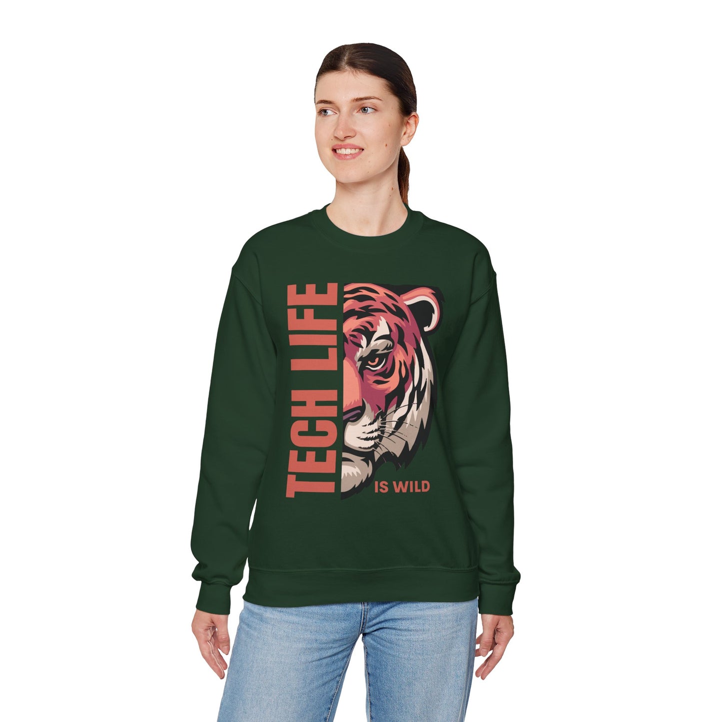 Tech Life is Wild Crewneck Sweatshirt