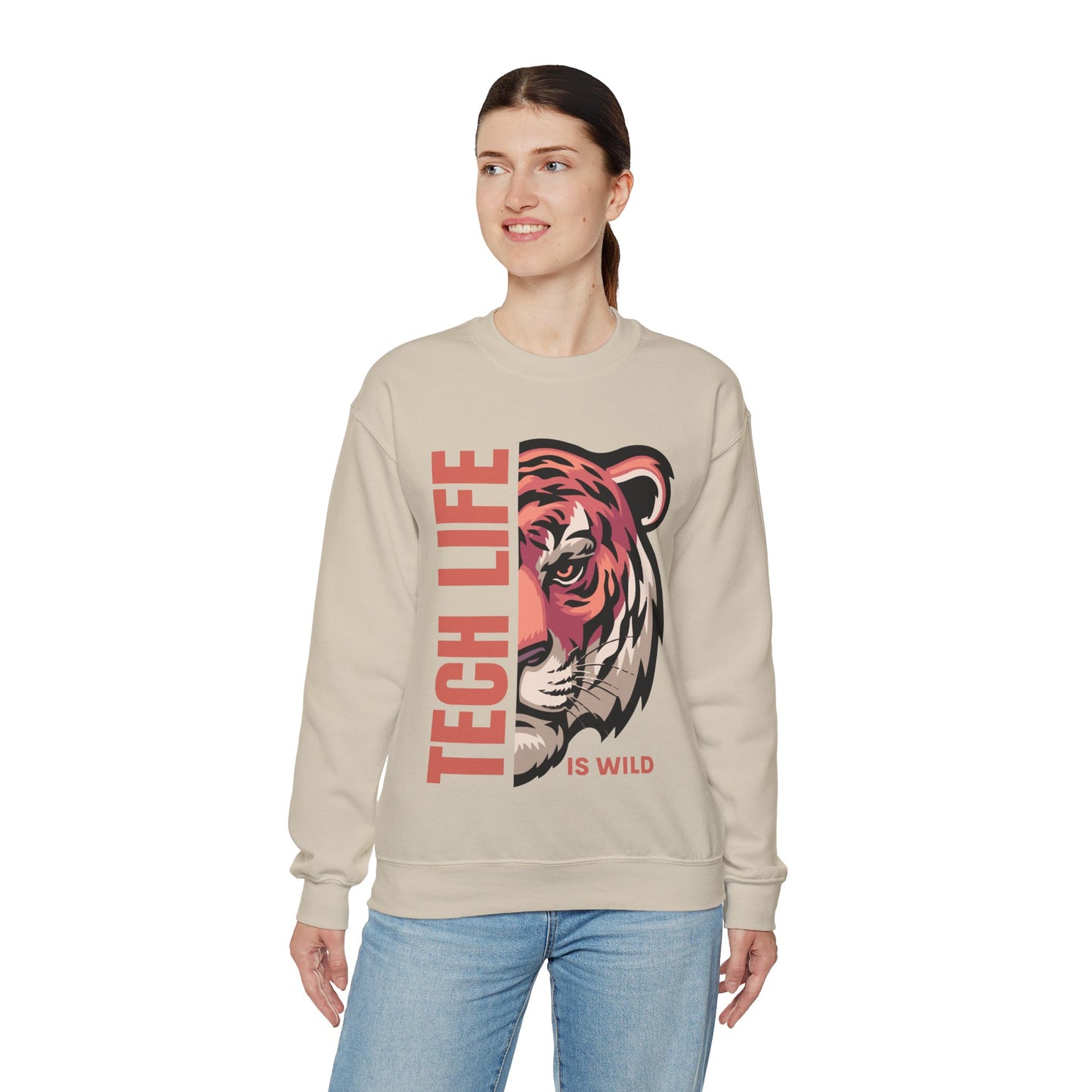 Tech Life is Wild Crewneck Sweatshirt