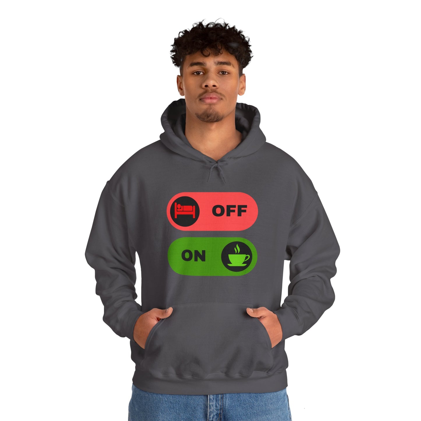 On & off Blend Hooded Sweatshirt