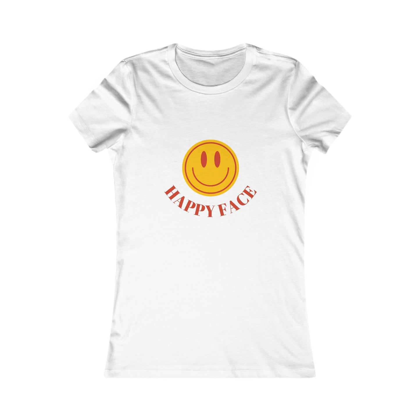 Happy Face Christmas Season Women's Favorite Tee