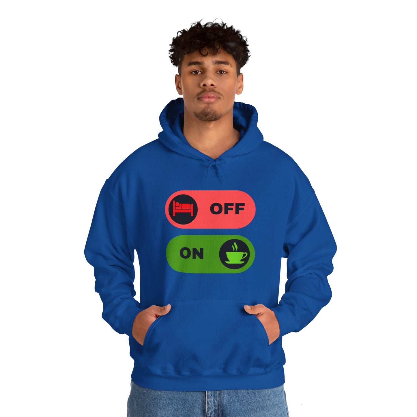 On & off Blend Hooded Sweatshirt